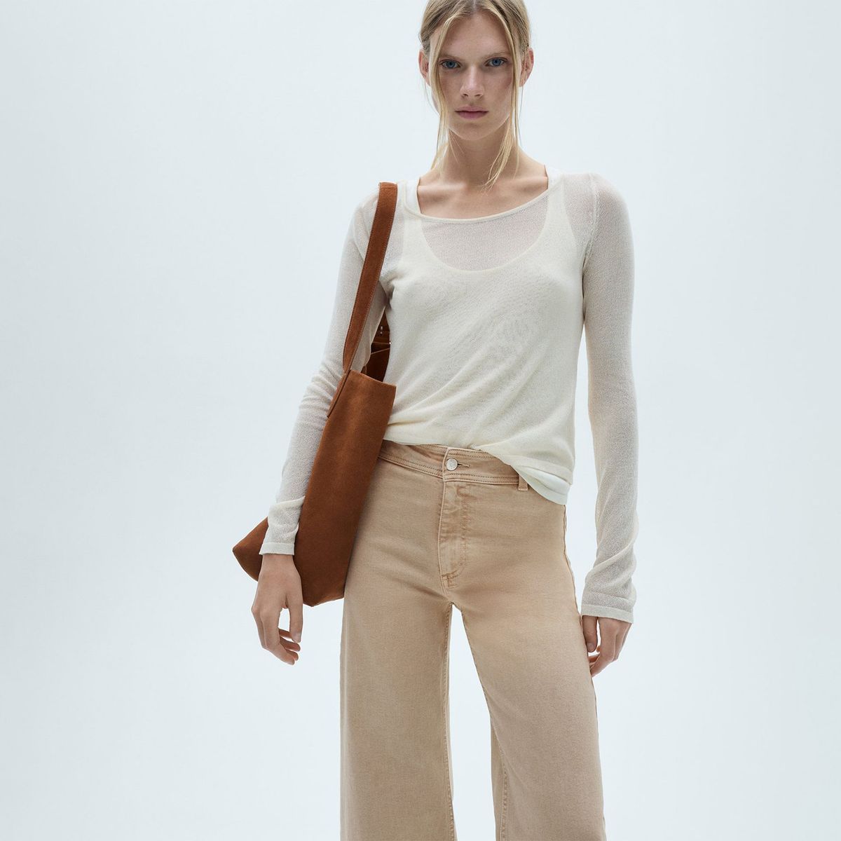 MANGO - Jean Culotte Algodón Mujer Mango