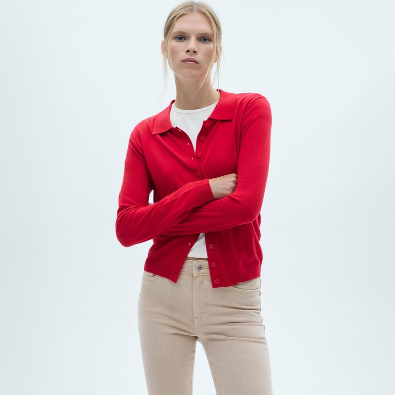 MANGO - Jean Flare Algodón Mujer Mango