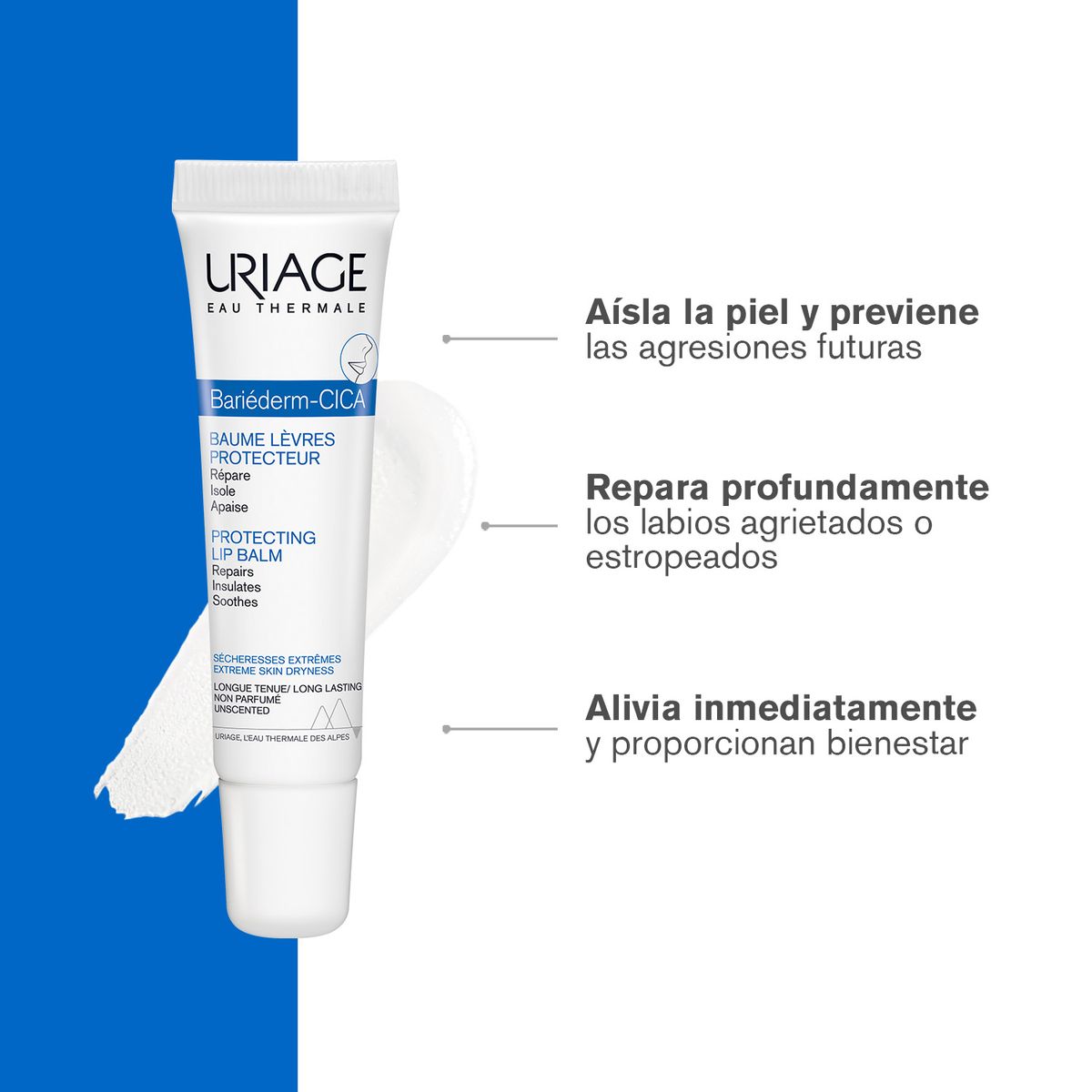 URIAGE - Uriage Bariederm Cica Labios 15ml  - Bálsamo Aislante Y Reparador