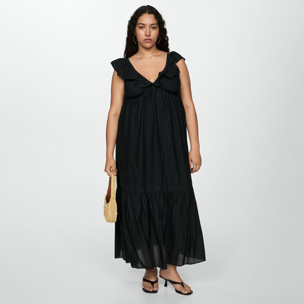 MANGO - Vestido Largo Mujer Mango