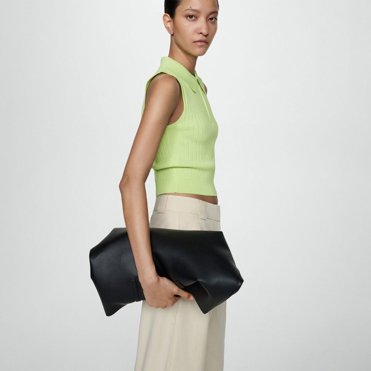 MANGO - Top Sin Mangas Mujer Mango