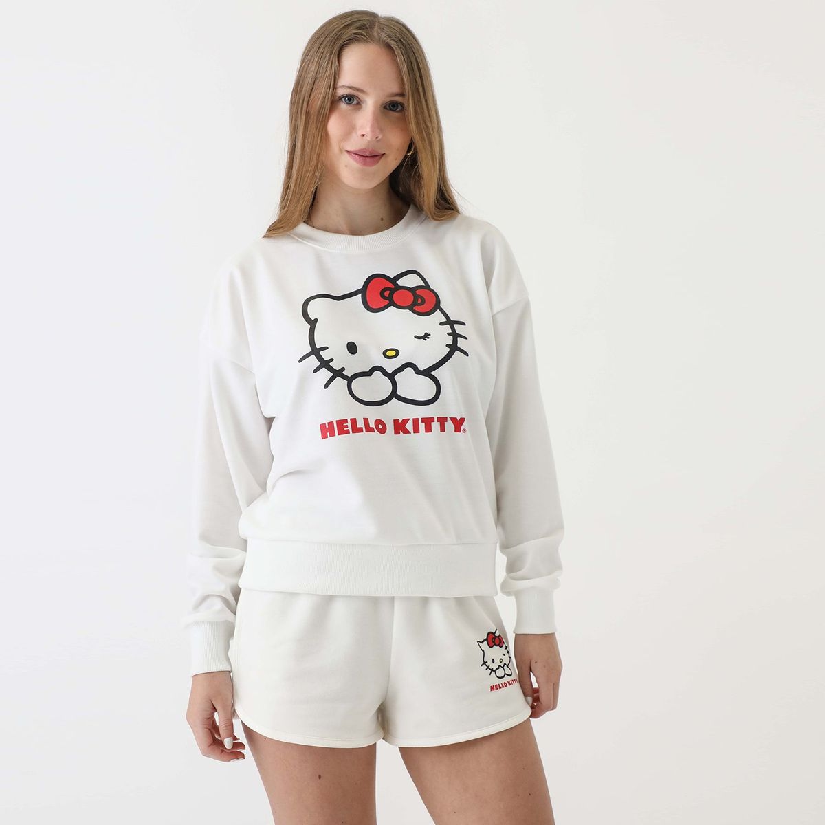 SYBILLA - Polera Hello Kitty 100% Algodón Mujer Sybilla