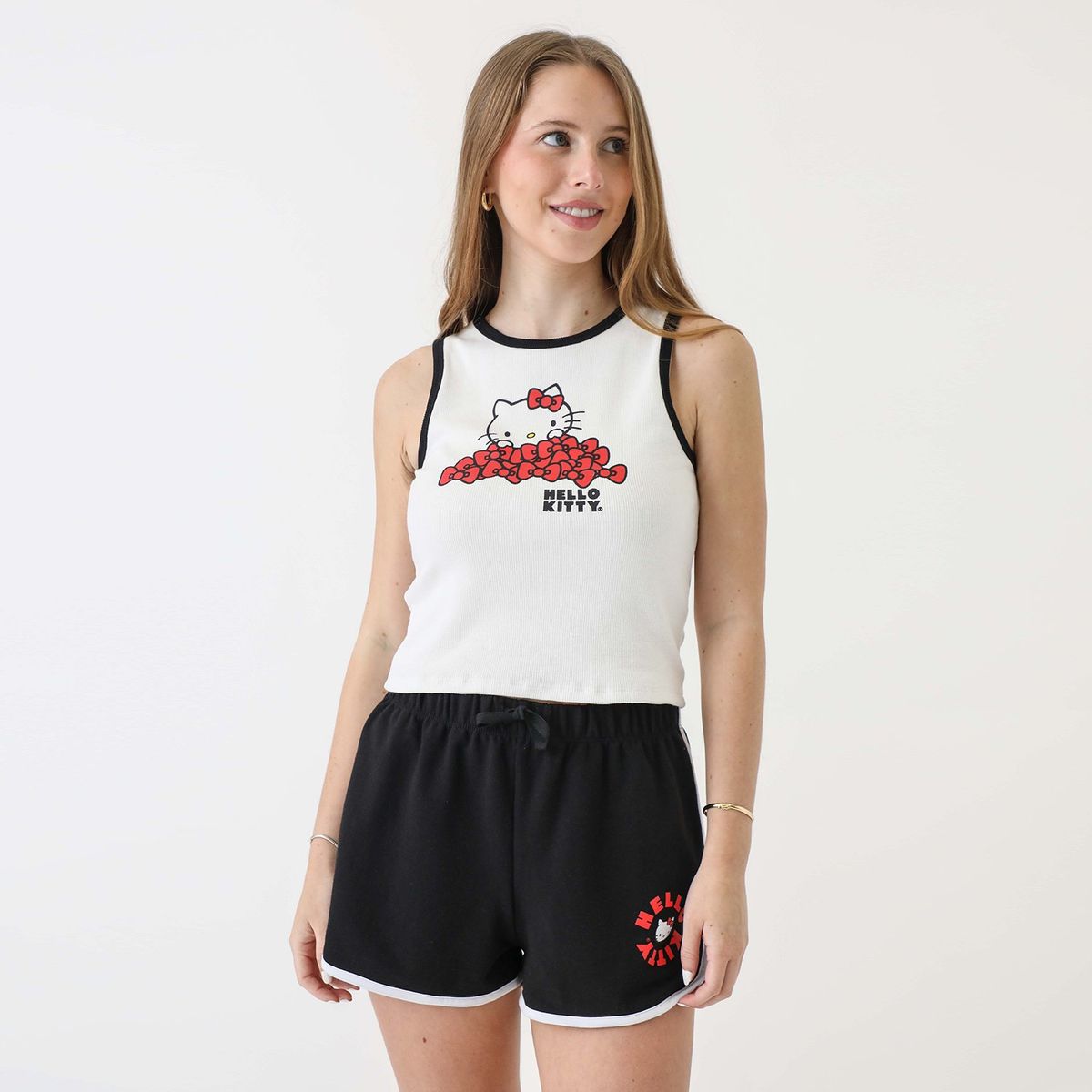 SYBILLA - Top Hello Kitty Algodón Mujer Sybilla