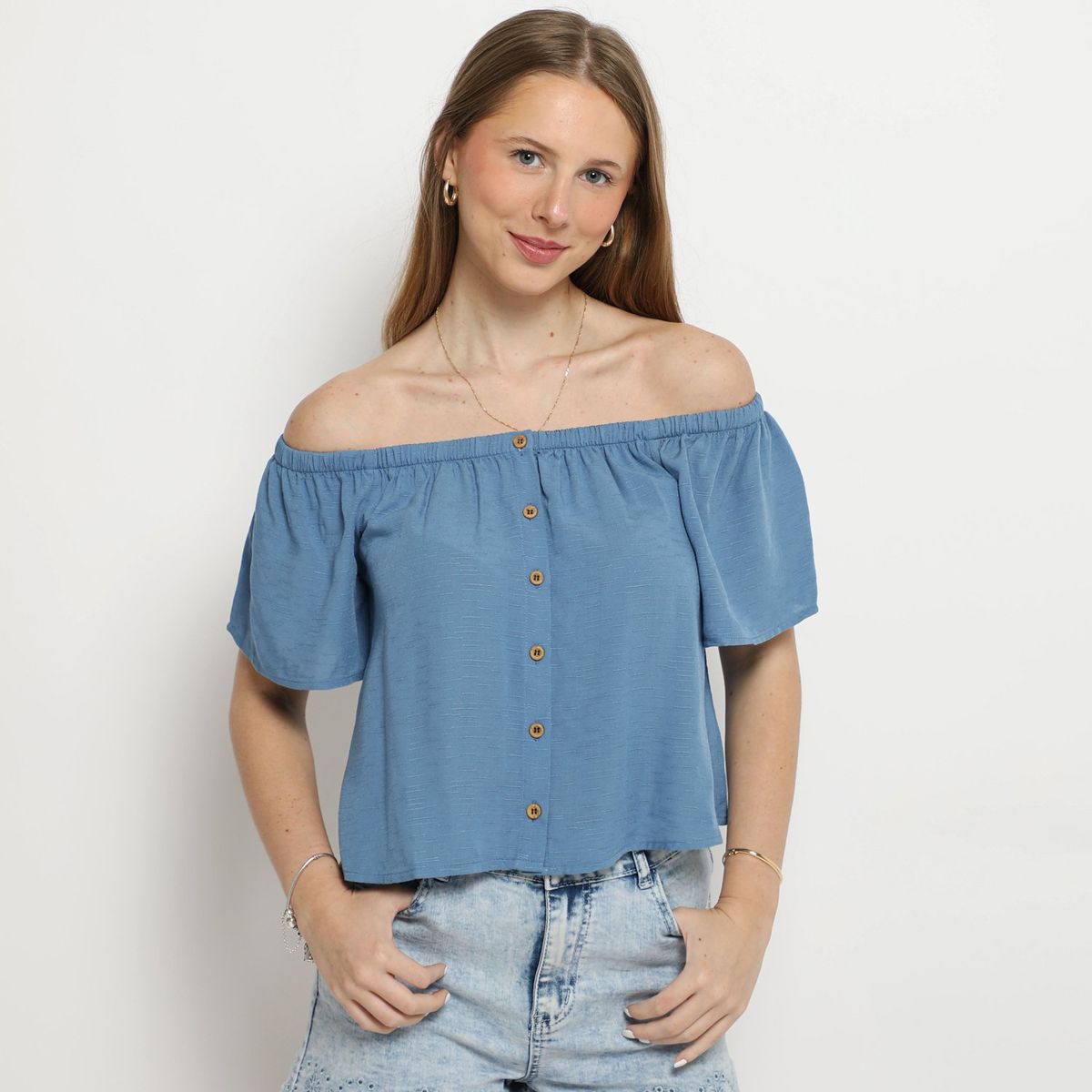 AMERICAN ABBEY - Blusa Manga Corta Mujer American Abbey
