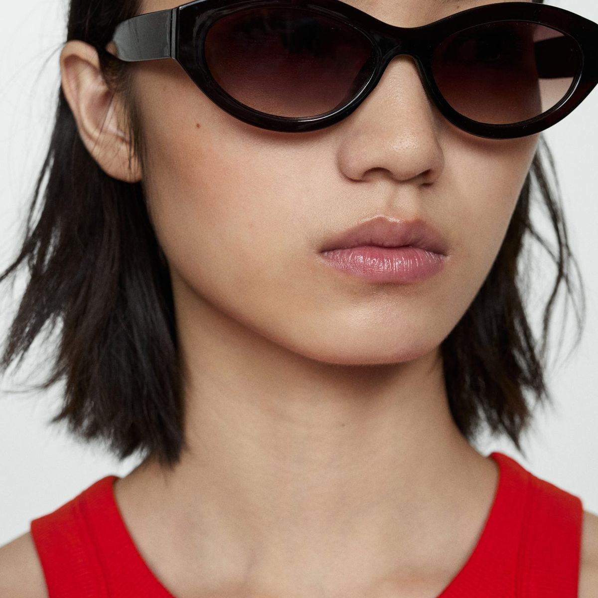 MANGO - Top Sin Mangas Algodón Mujer Mango