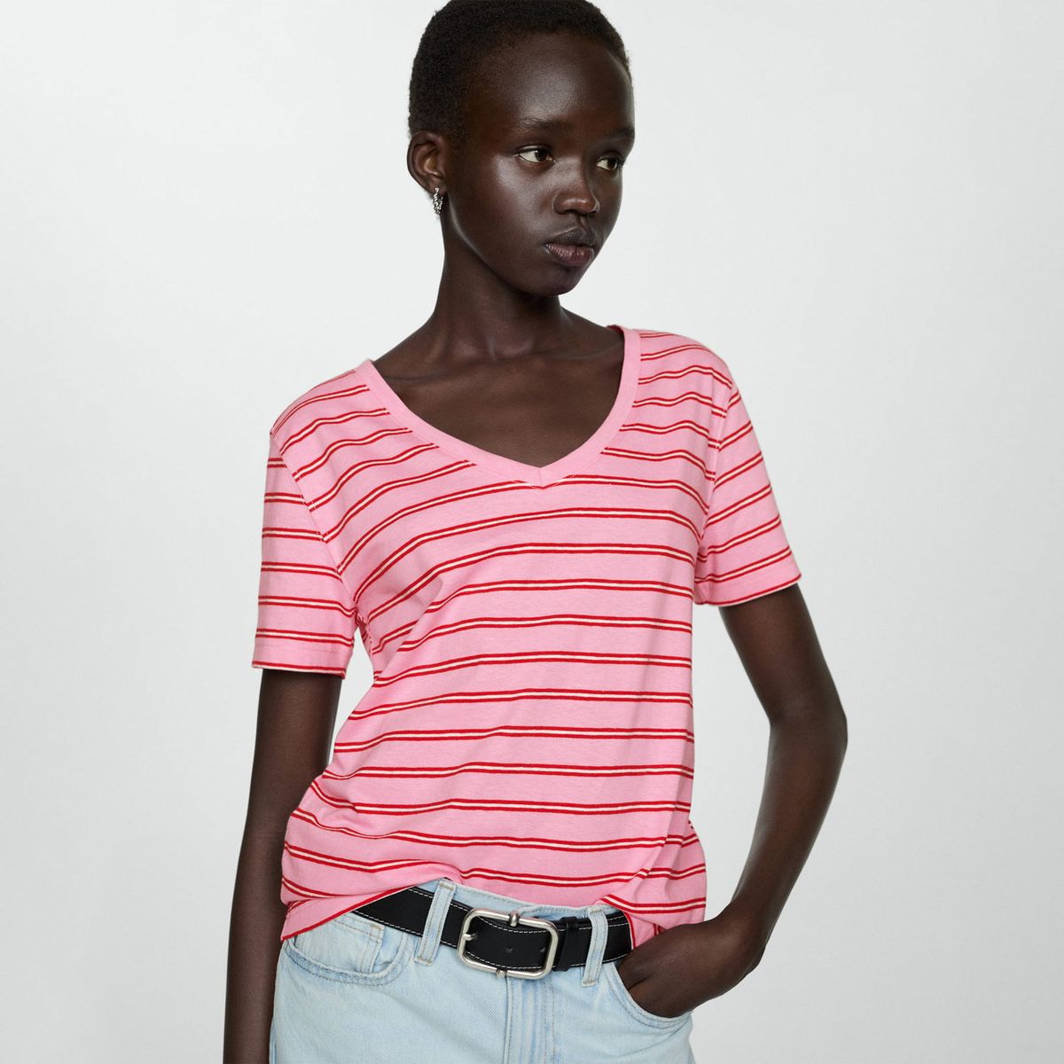 MANGO - Polo Manga Corta 100% Algodón Mujer Mango