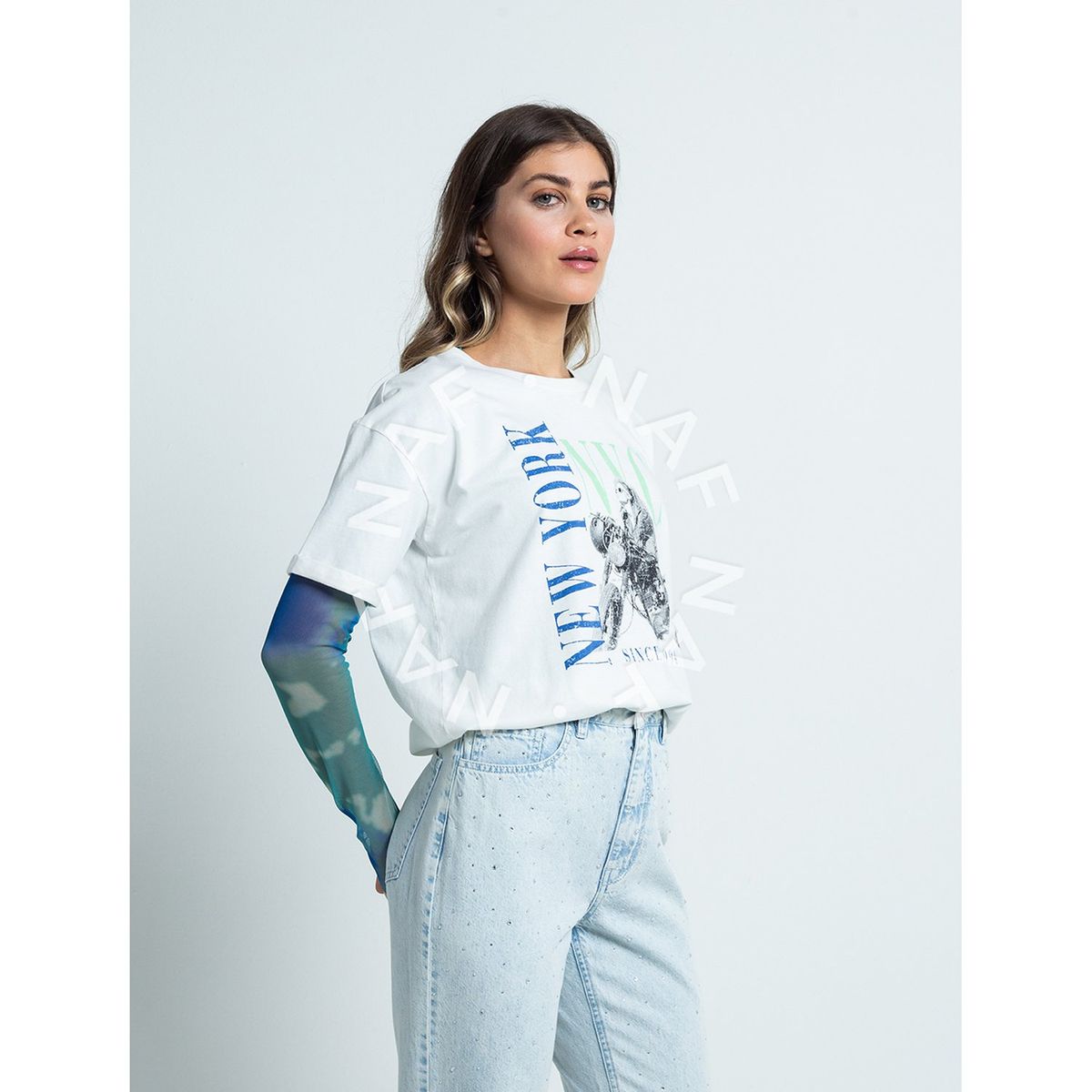 NAF NAF - CAMISETA MC 402F078