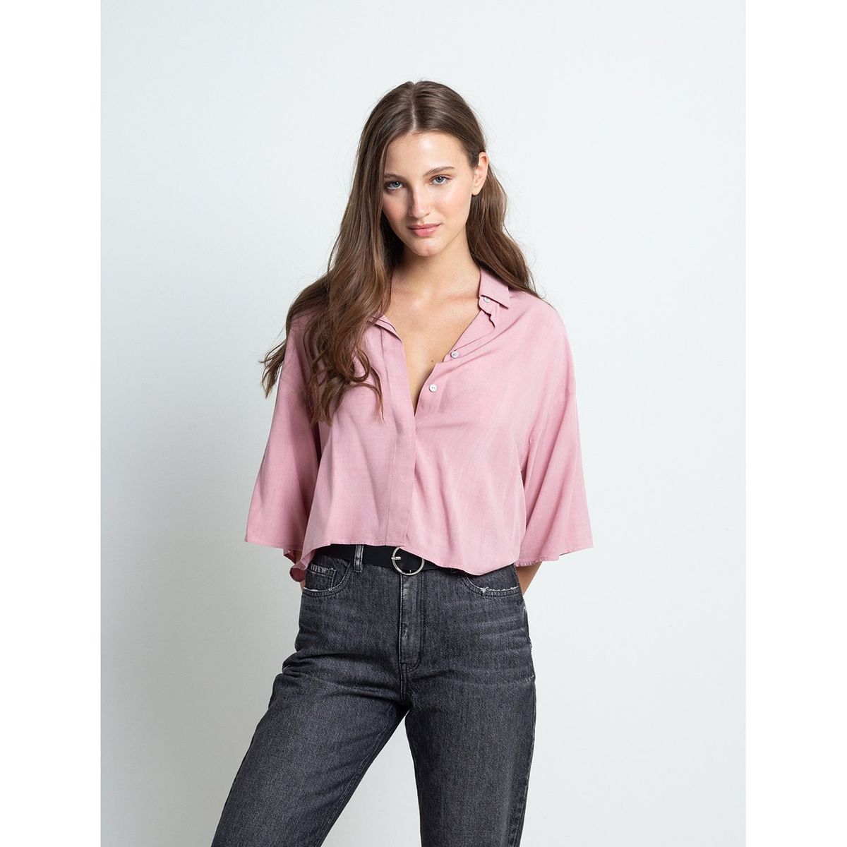 NAF NAF - BLUSA 3/4 BUFF