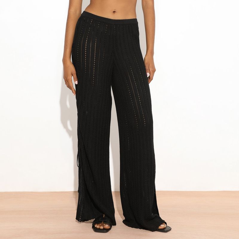 BASEMENT - Pantalón Straight Mujer Basement