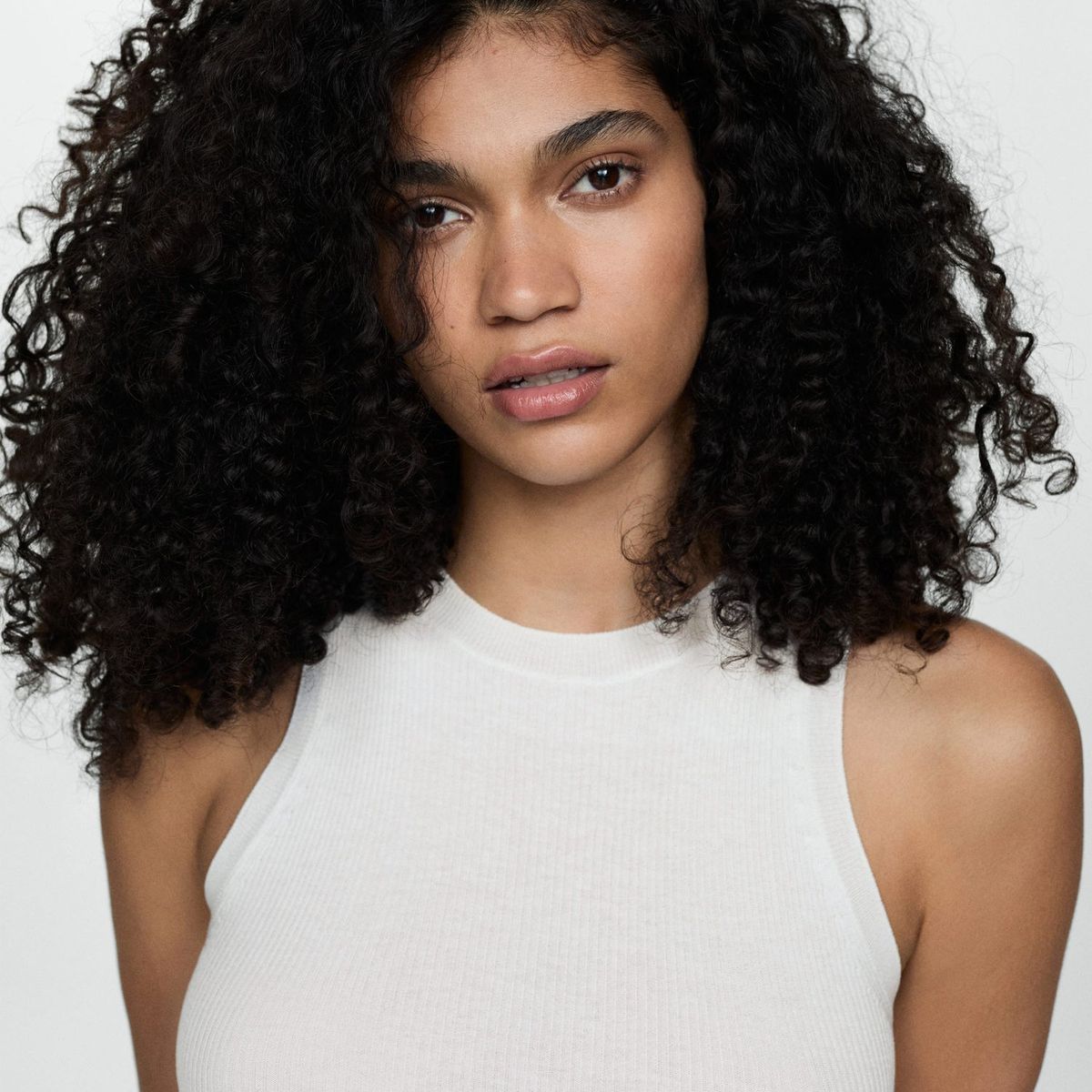 MANGO - Top Sin Mangas Mujer Mango