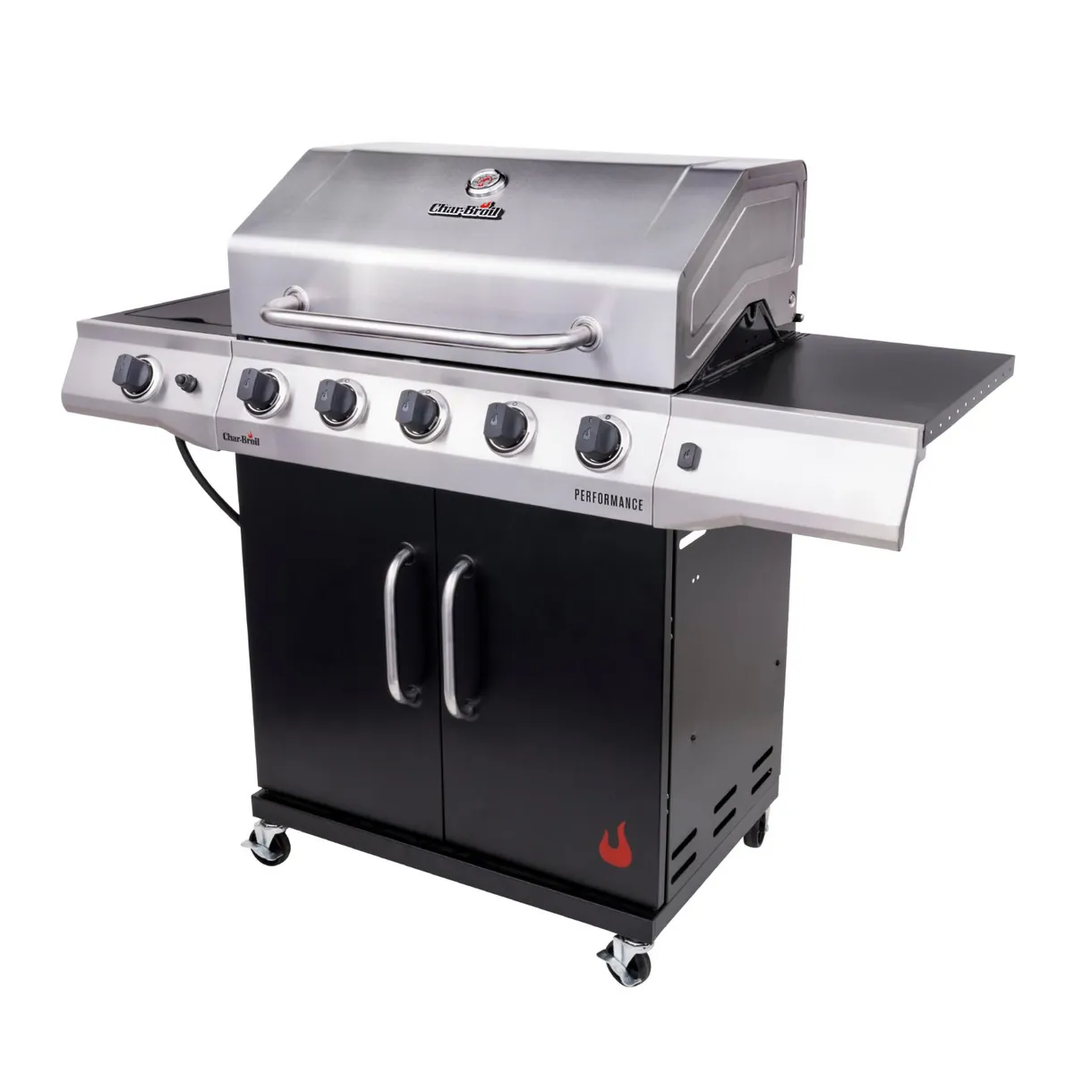 CHAR BROIL - Parrilla a Gas Performance 5 Quemadores Negra Char Broil