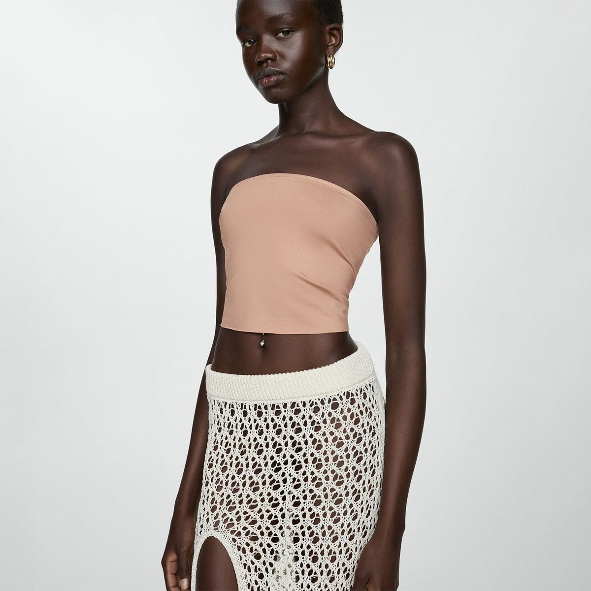 MANGO - Top Sin Mangas Mujer Mango