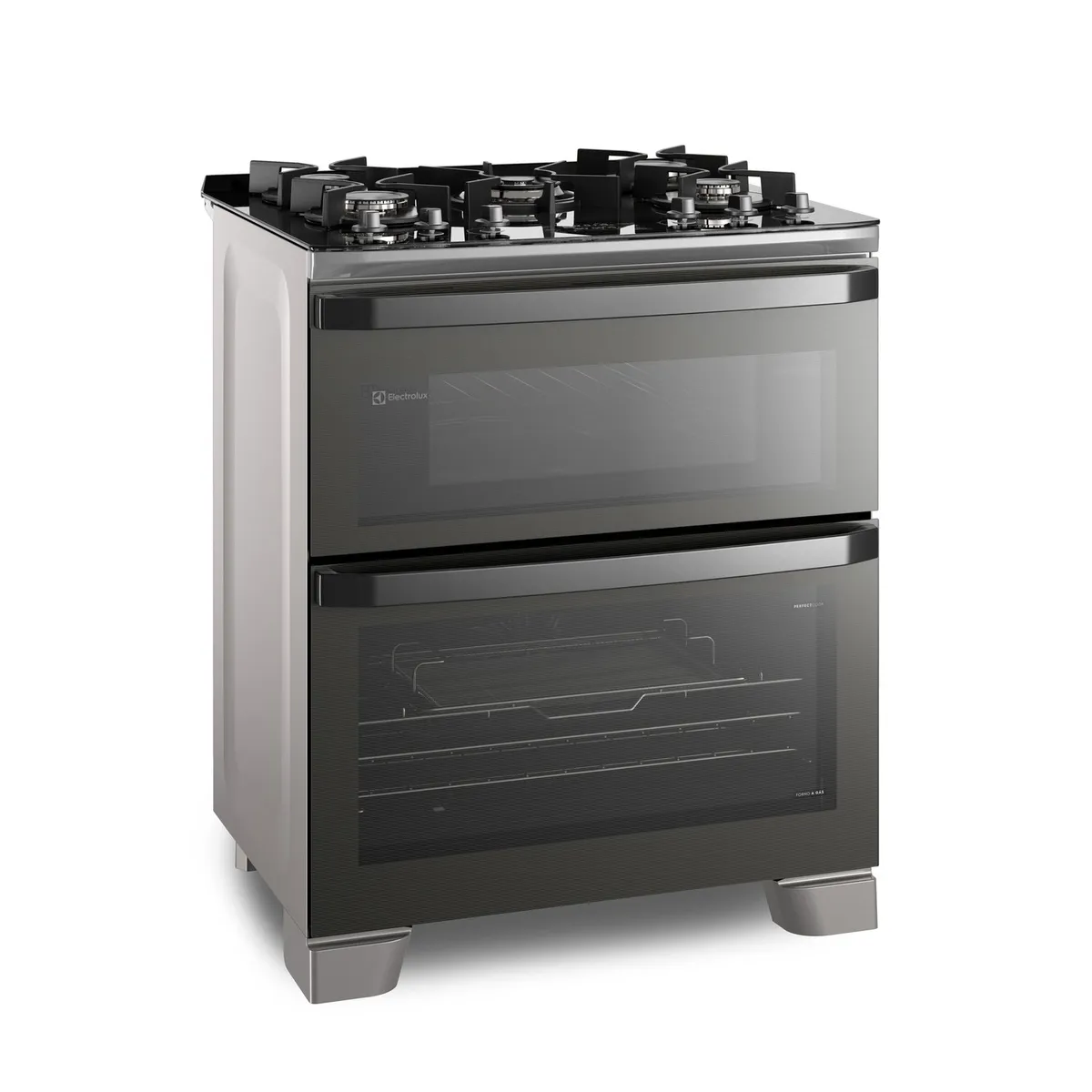 ELECTROLUX - Cocina Doble Horno 5 Hornillas Triple Llama 76Cm FE5AD