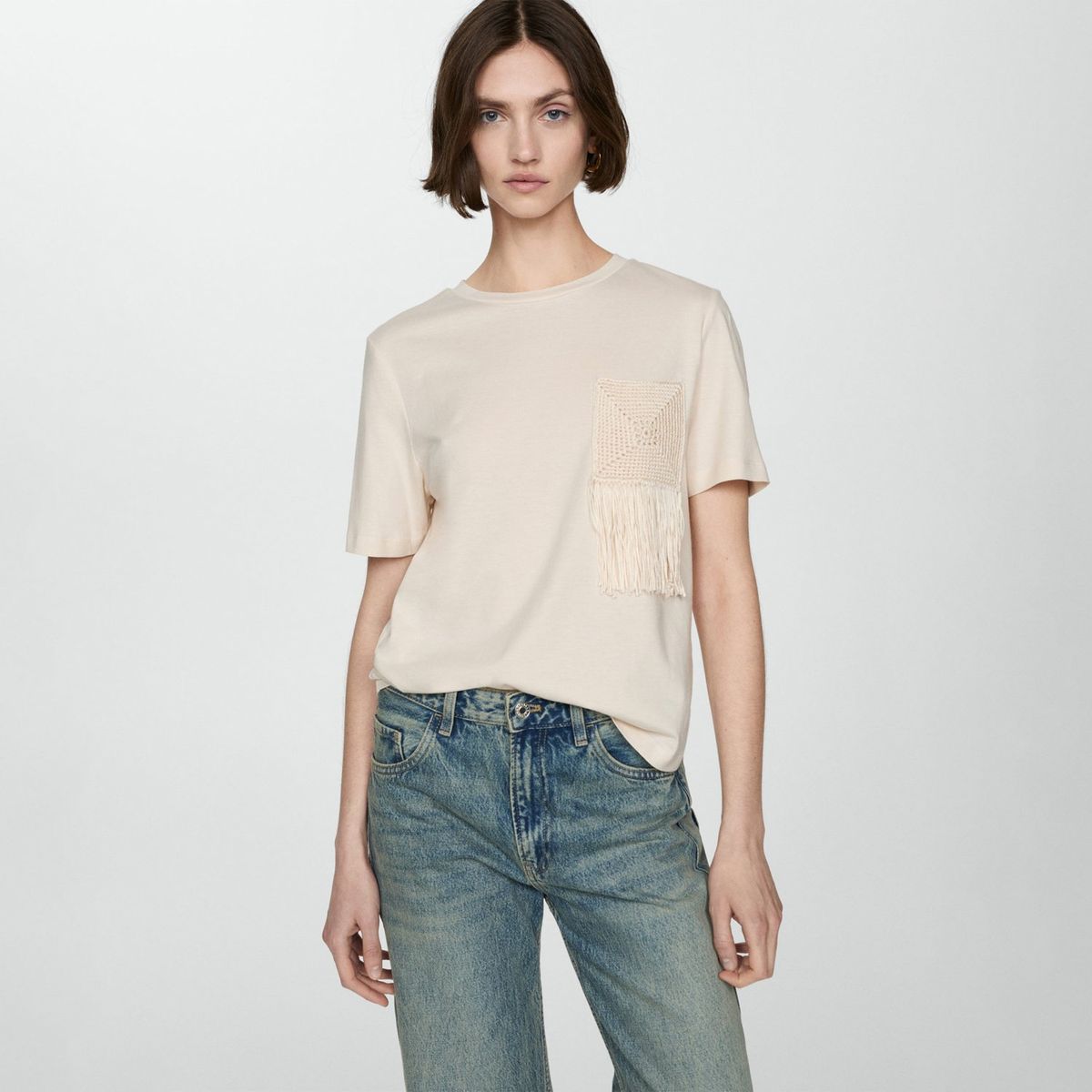 MANGO - Polo Manga Corta 100% Algodón Mujer Mango