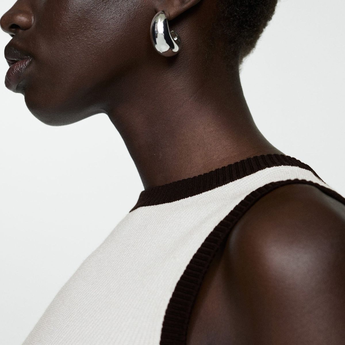 MANGO - Top Fine Sin Mangas Mujer Mango