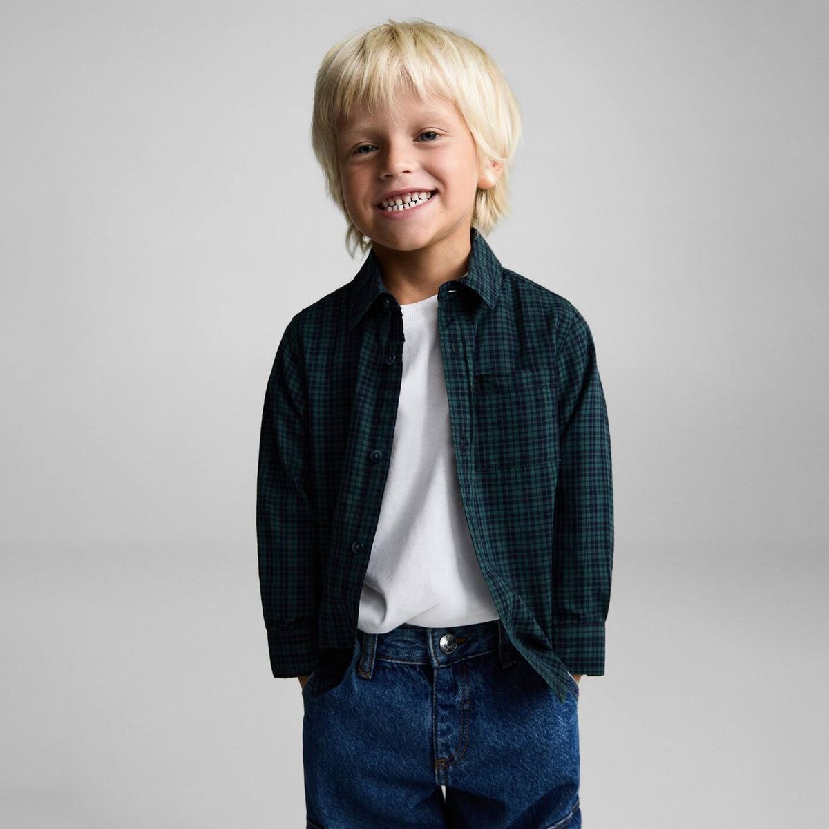 MANGO KIDS - Camisa Bebé Niño Algodón Mango Kids