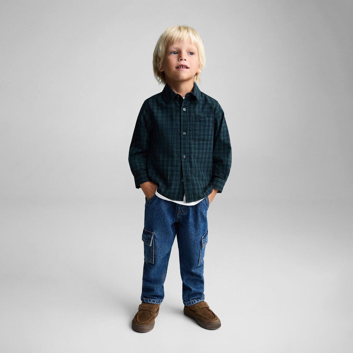 MANGO KIDS - Camisa Bebé Niño Algodón Mango Kids