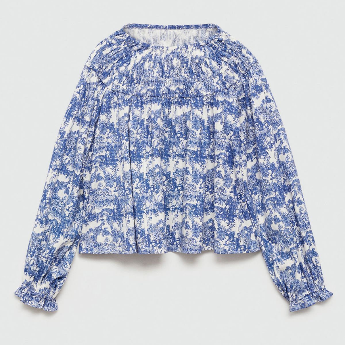 MANGO KIDS - Blusa Niña Manga Larga Algodón Mango Kids