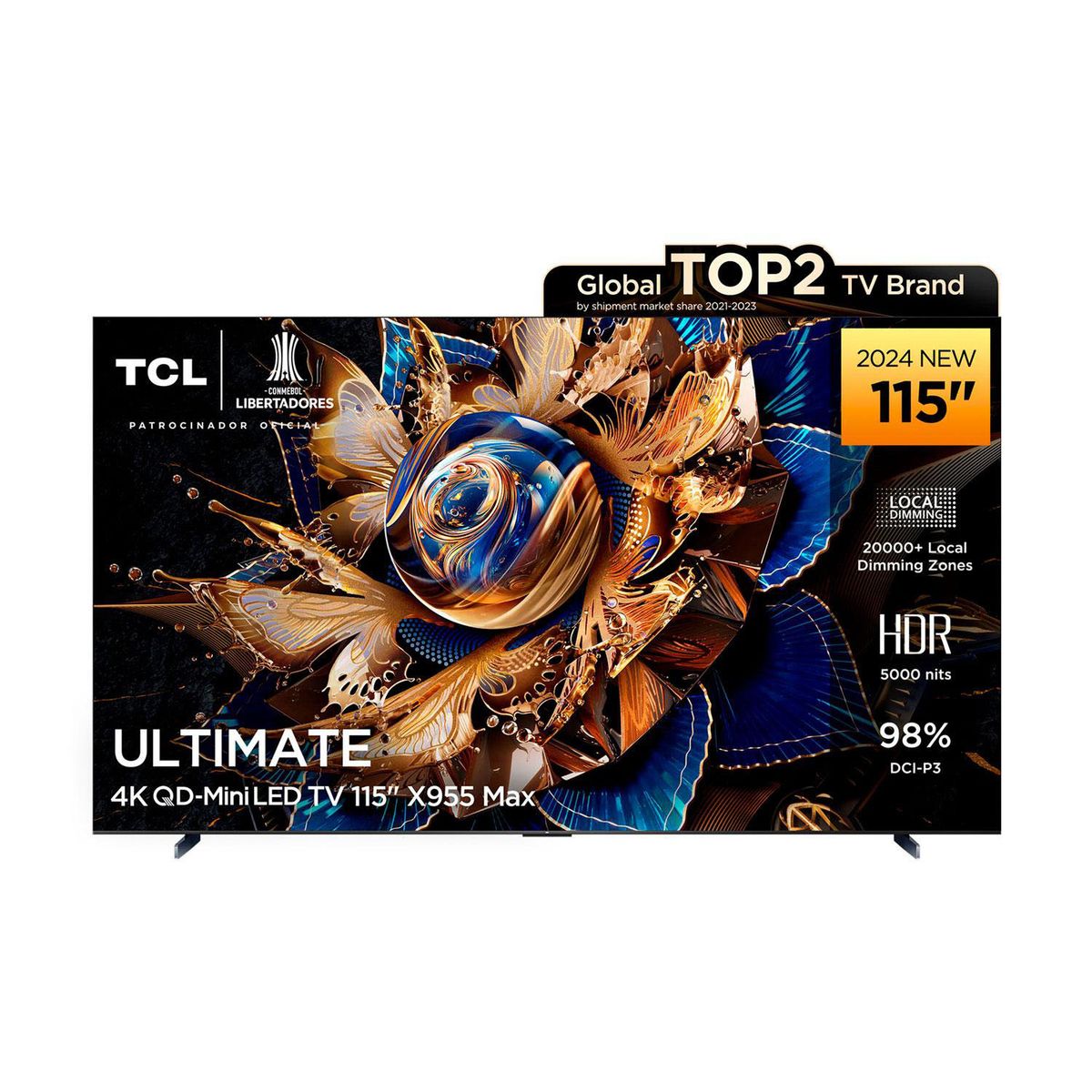 TCL - Televisor Tcl 115" Google Tv 115x955 Qd Miniled 4k Ultra Hd Smart Tv