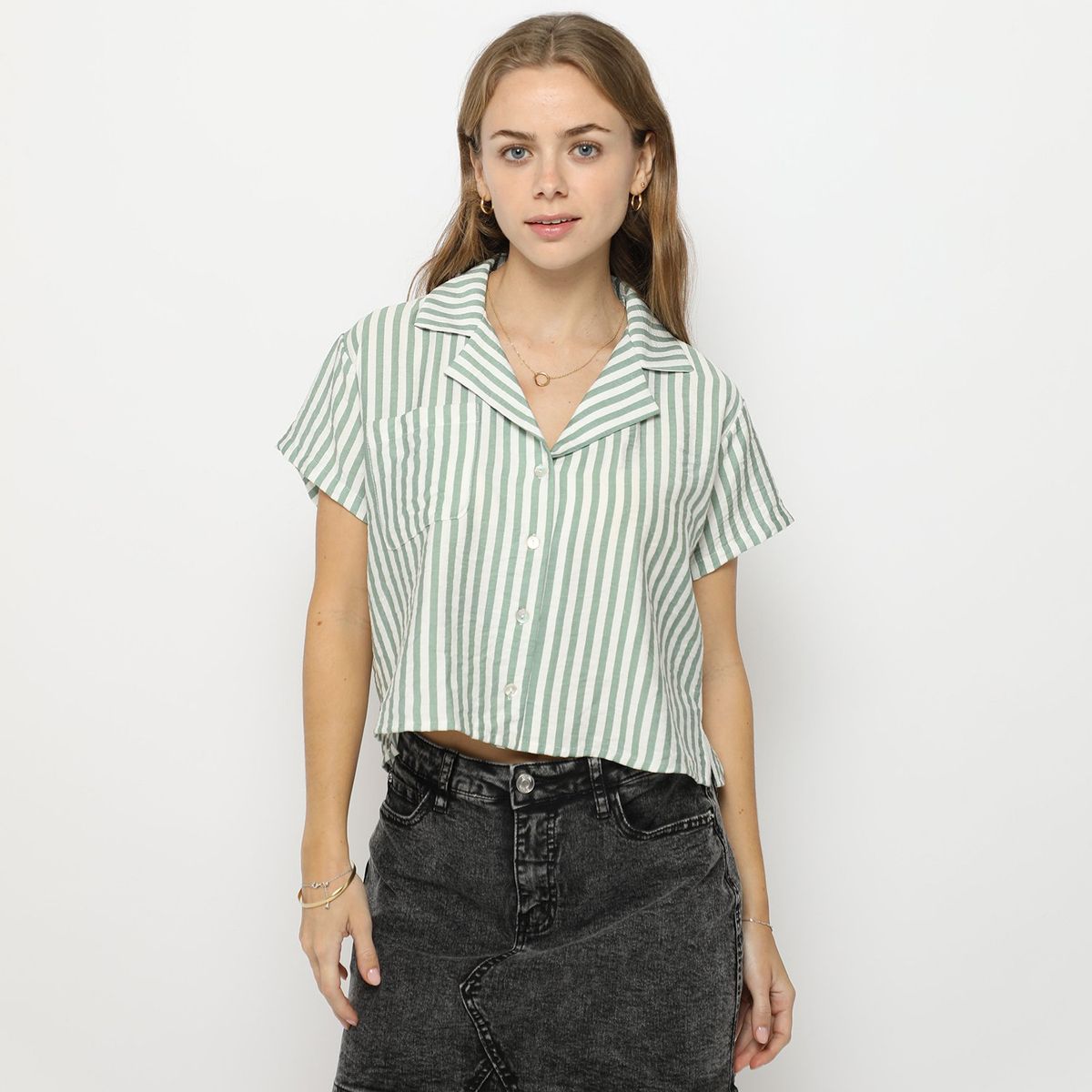 SYBILLA - Blusa Manga Corta Mujer Sybilla