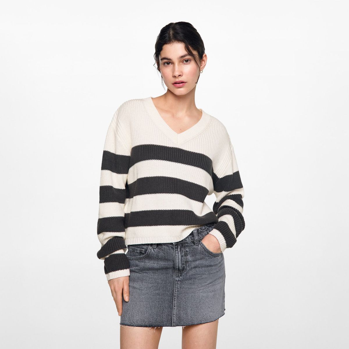 MANGO TEEN - Chompa 100% Algodón Mujer Mango