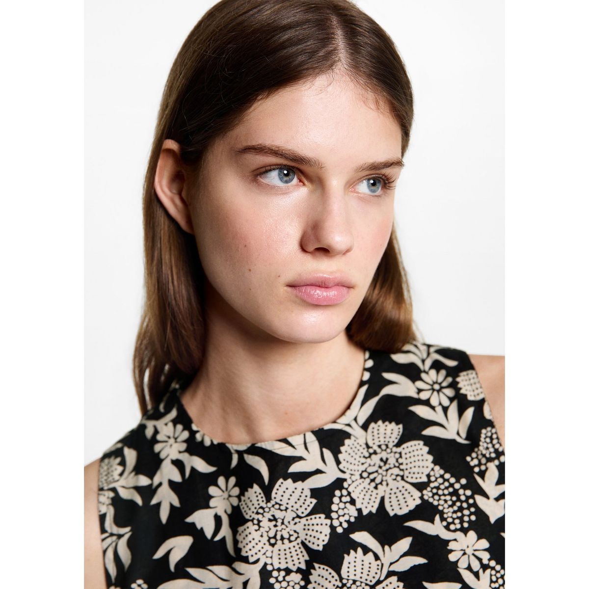 MANGO TEEN - Vestido Corto 100% Algodón Mujer Mango