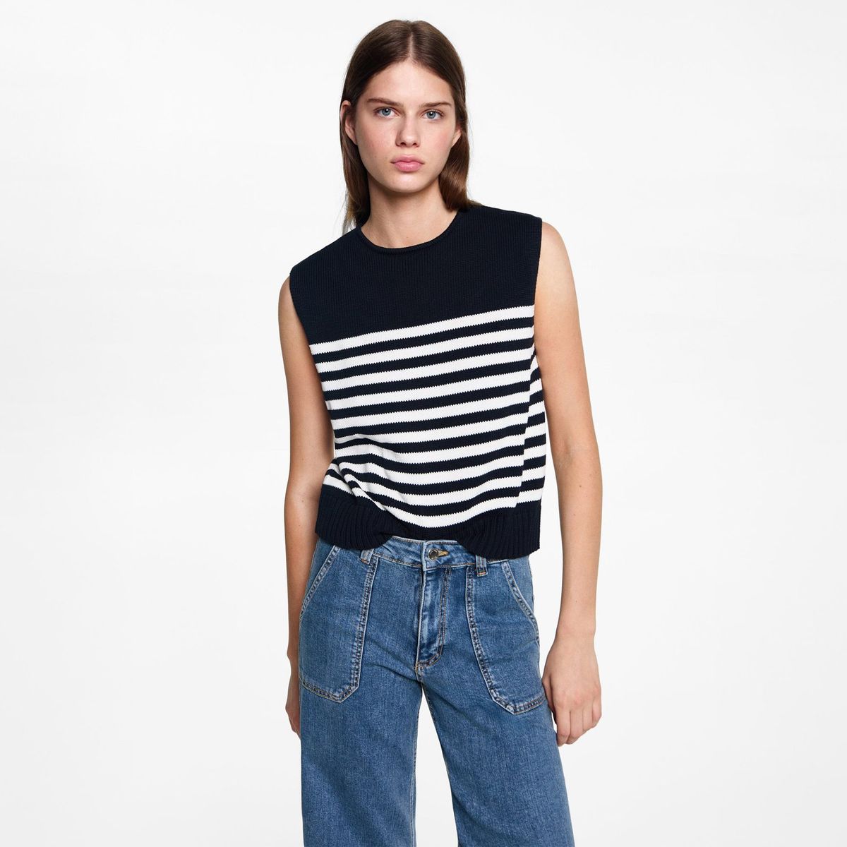 MANGO TEEN - Jean Culotte Algodón Mujer Mango