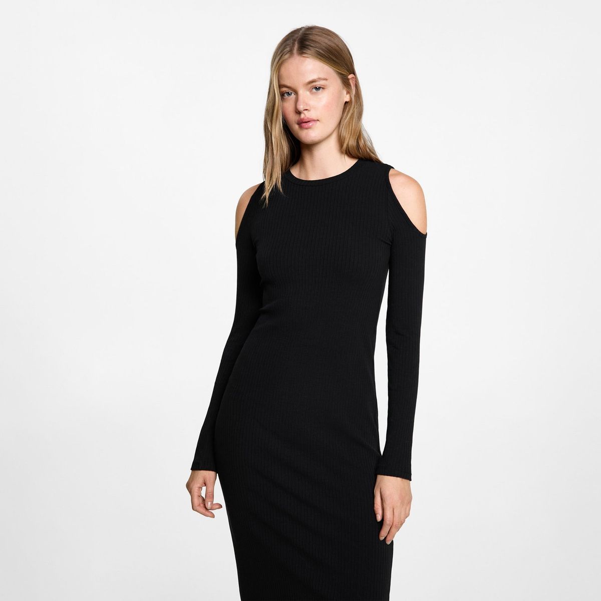 MANGO TEEN - Vestido Largo Algodón Mujer Mango