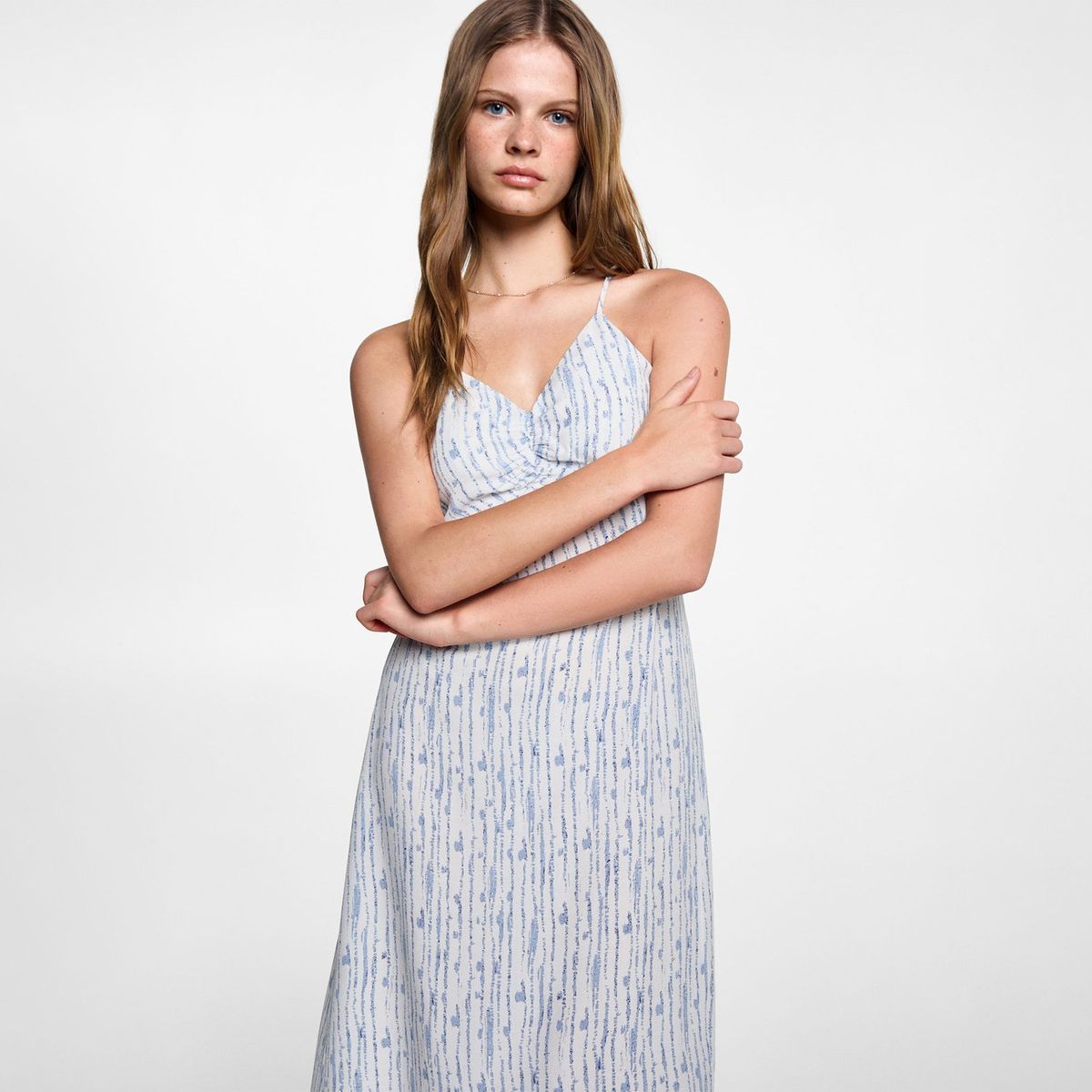 MANGO TEEN - Vestido Largo Mujer Mango