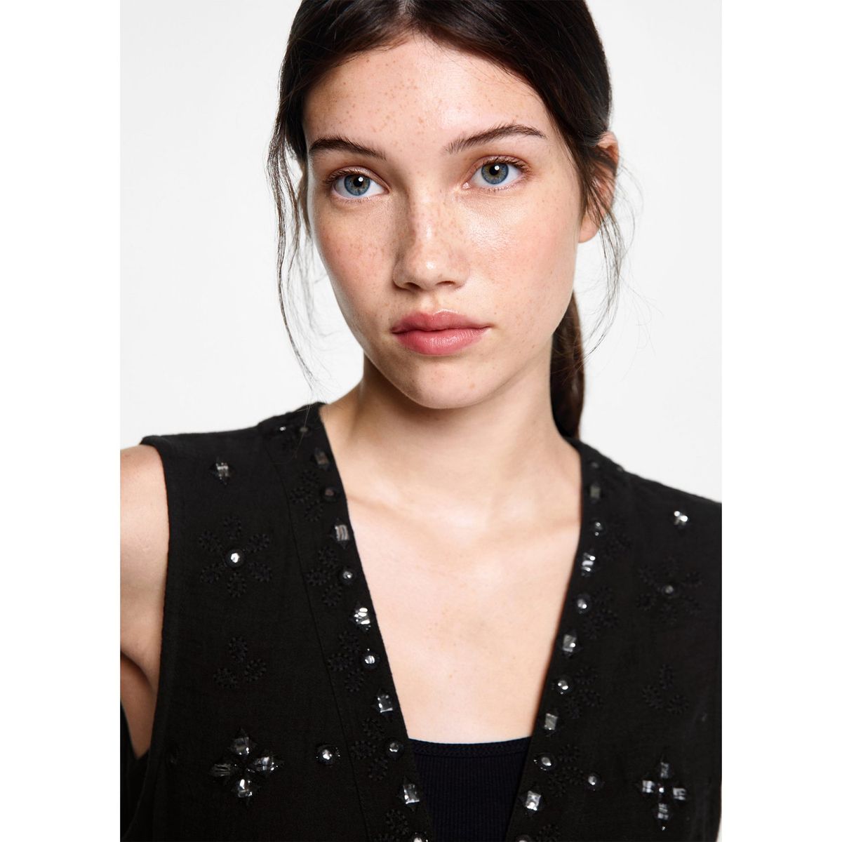 MANGO TEEN - Chaleco 100% Algodón Mujer Mango