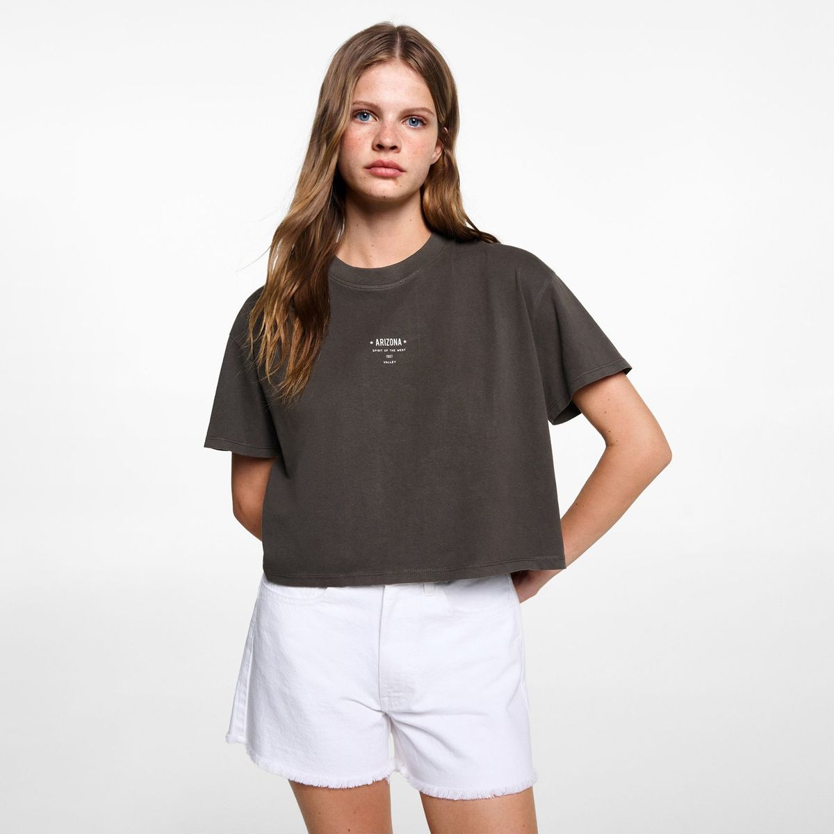 MANGO TEEN - Polo Manga Corta 100% Algodón Mujer Mango