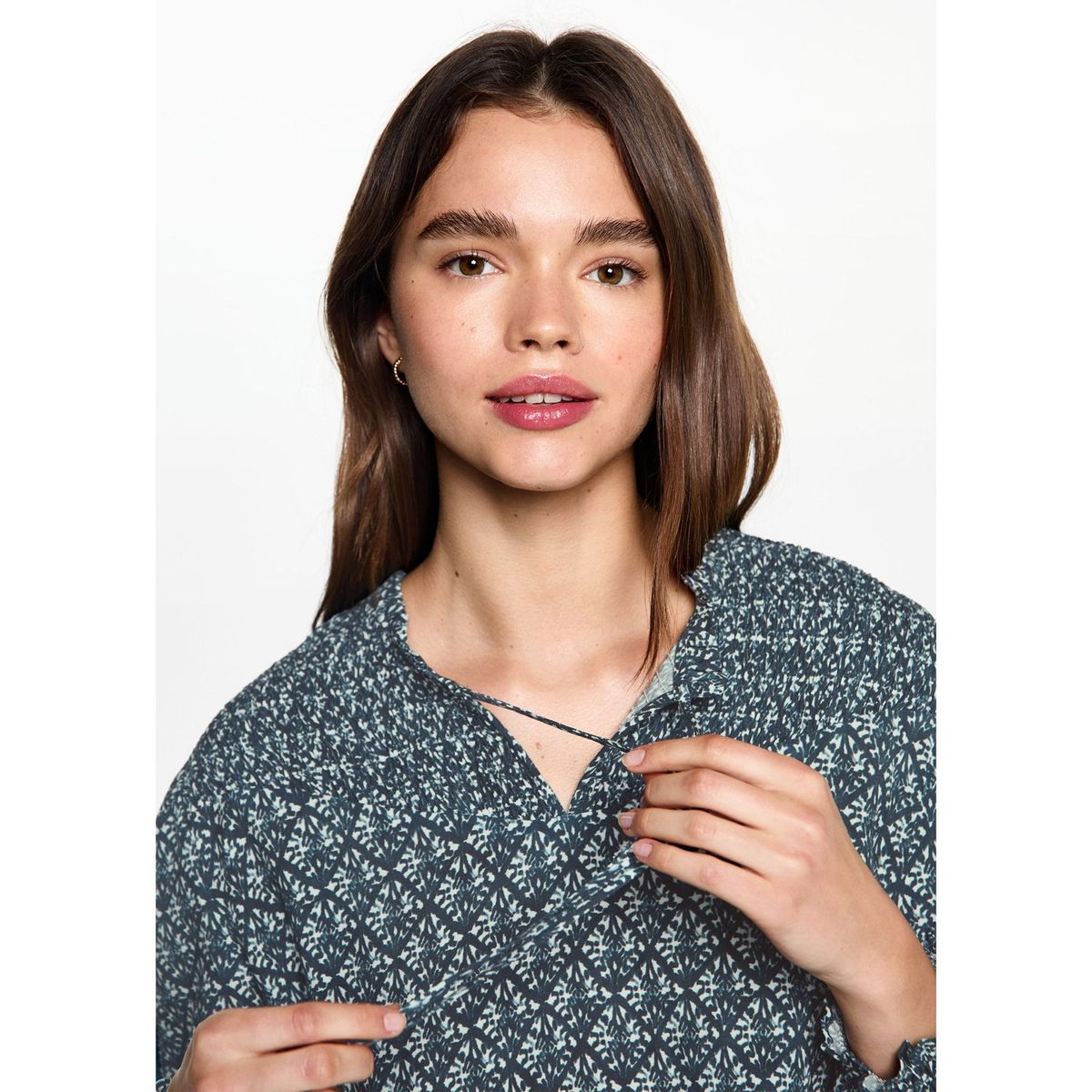 MANGO TEEN - Blusa Manga Larga Mujer Mango