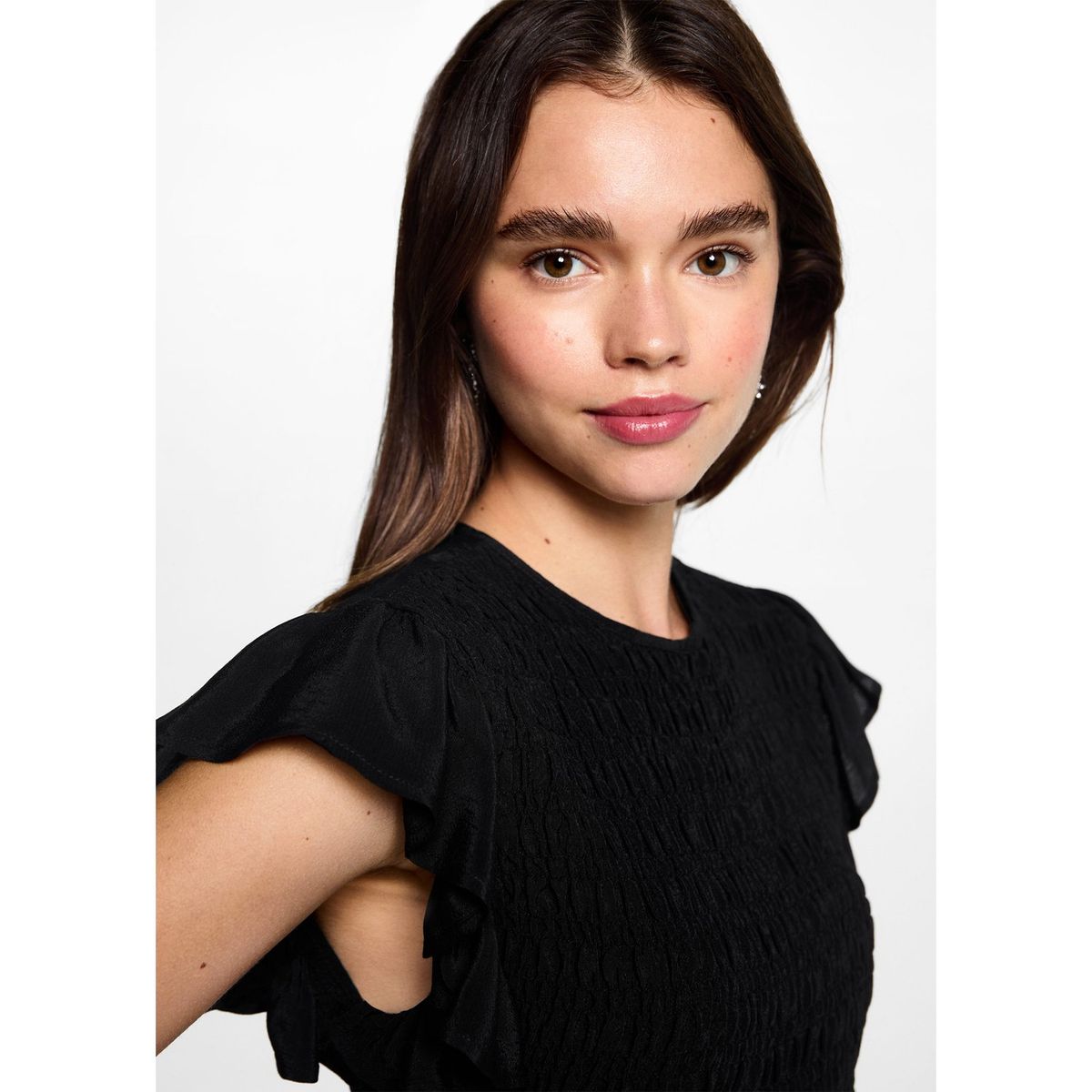 MANGO TEEN - Blusa Manga Corta Mujer Mango