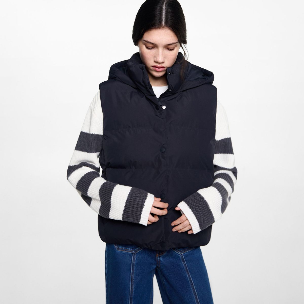 MANGO TEEN - Chaleco Acolchado Mujer Mango