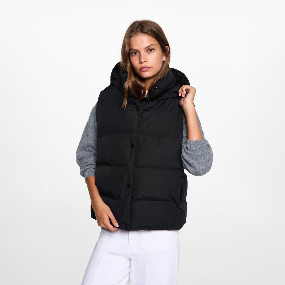 MANGO TEEN - Chaleco Acolchado Mujer Mango