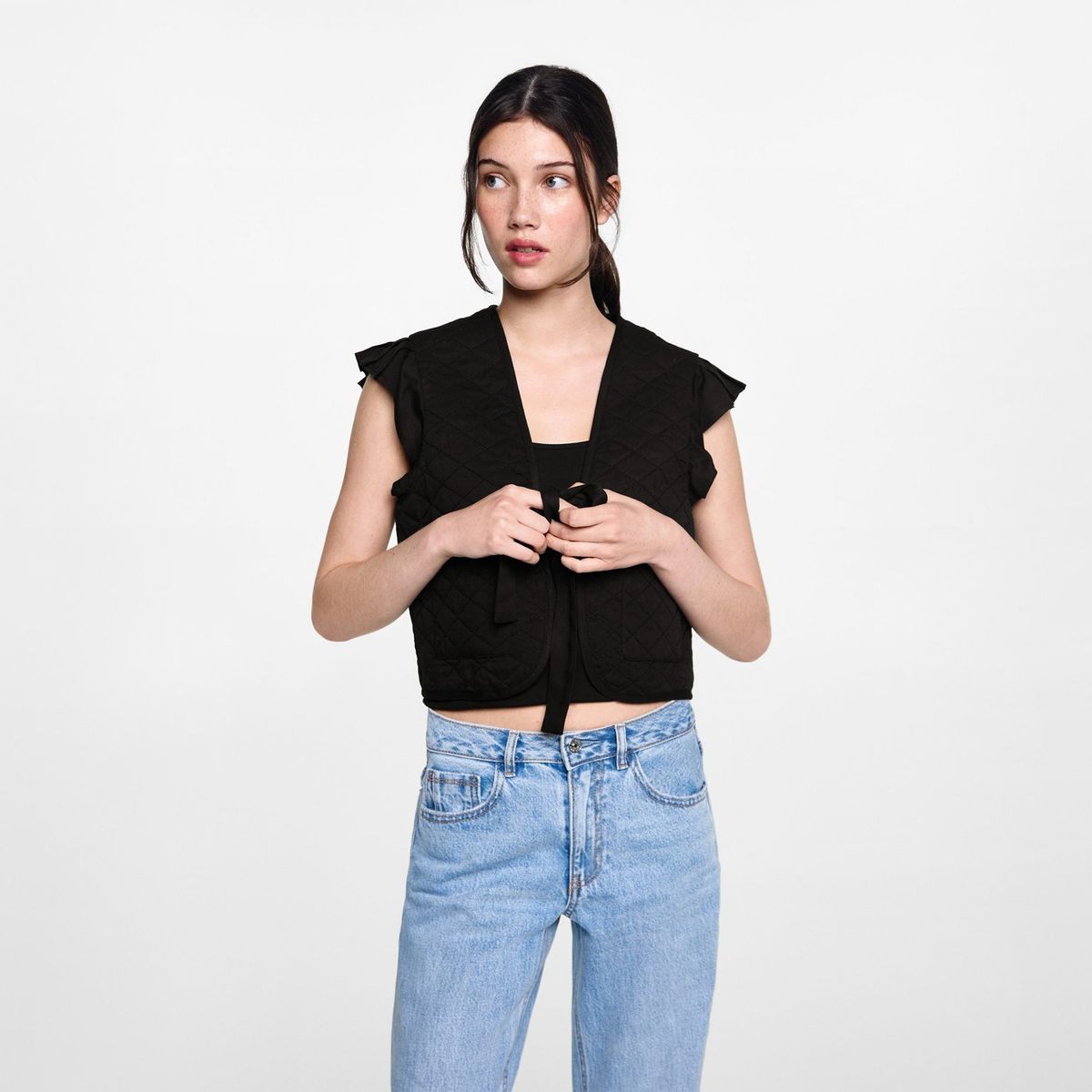 MANGO TEEN - Chaleco Acolchado Mujer Mango