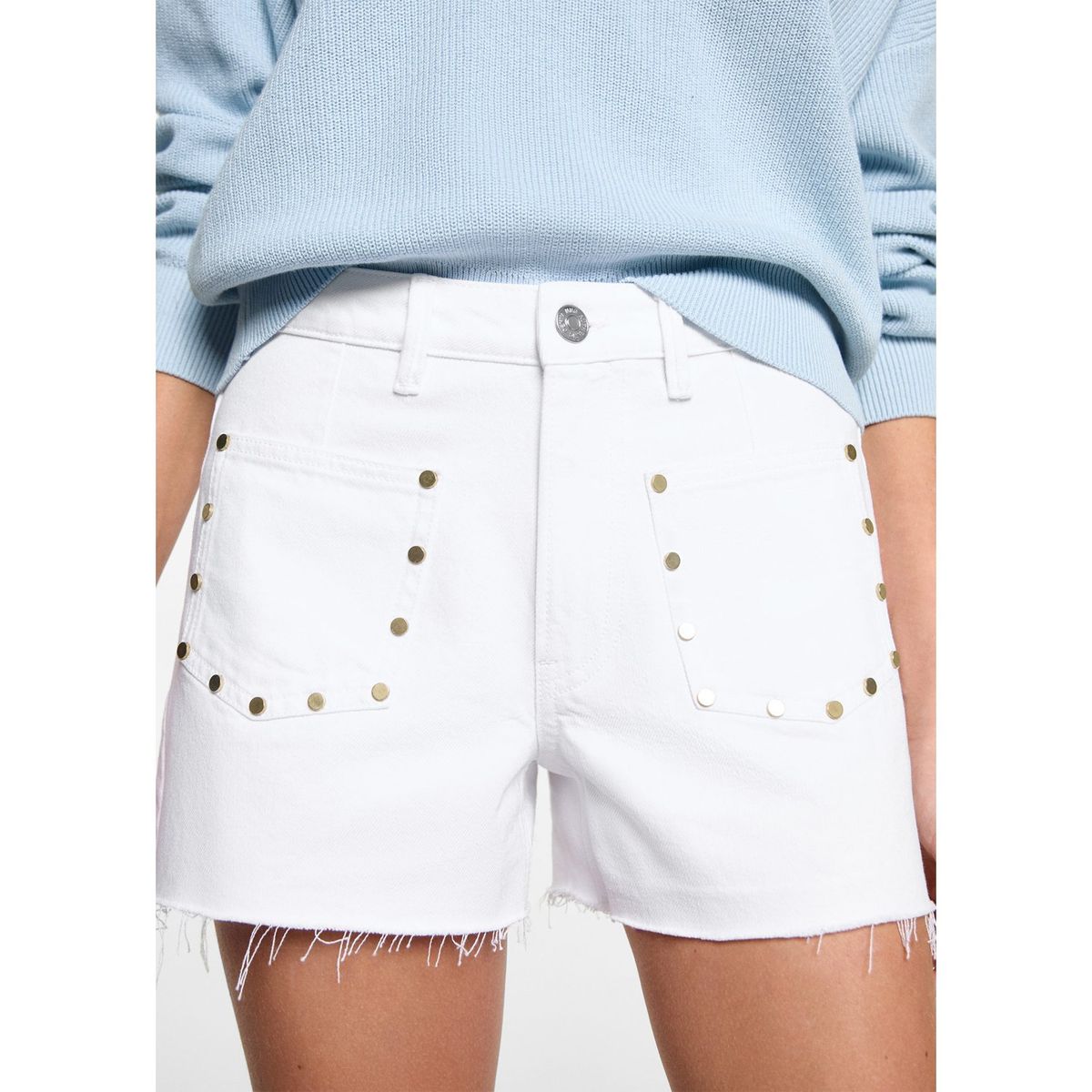 MANGO TEEN - Short 100% Algodón Mujer Mango