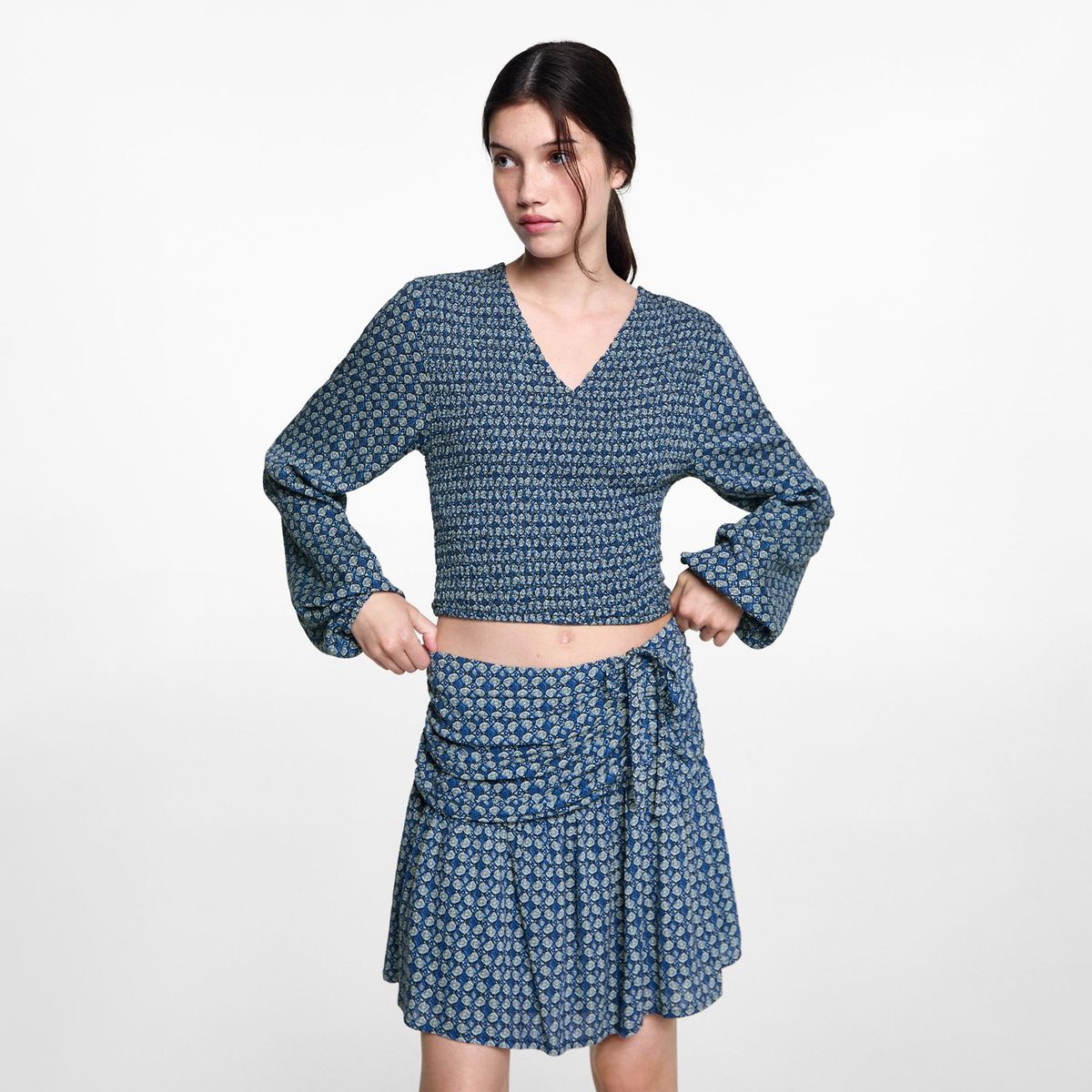 MANGO TEEN - Falda Corta Mujer Mango