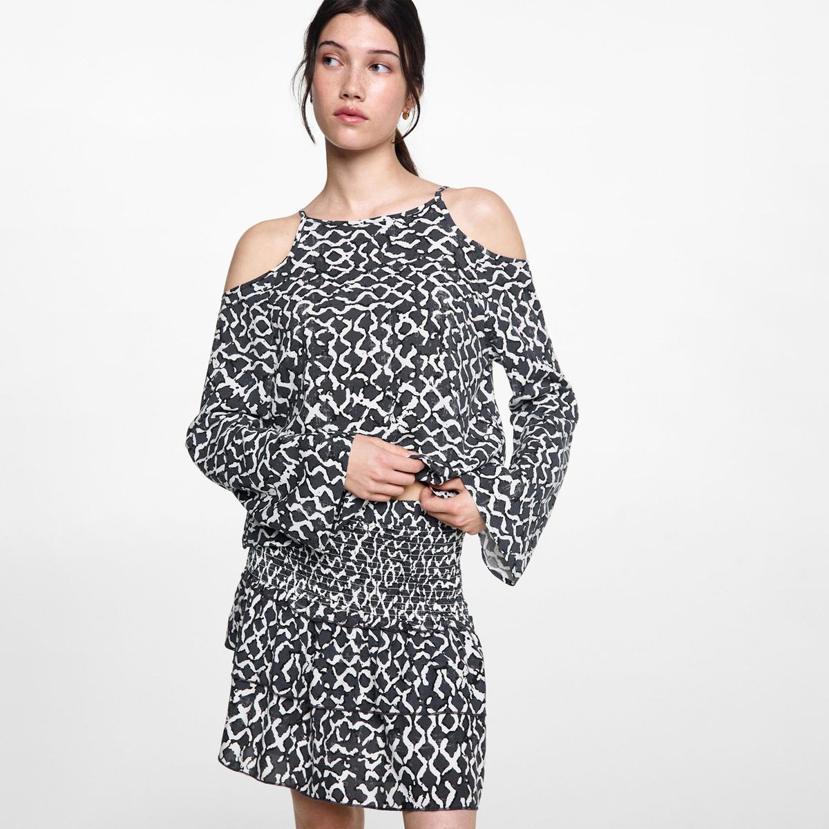 MANGO TEEN - Falda Corta Mujer Mango