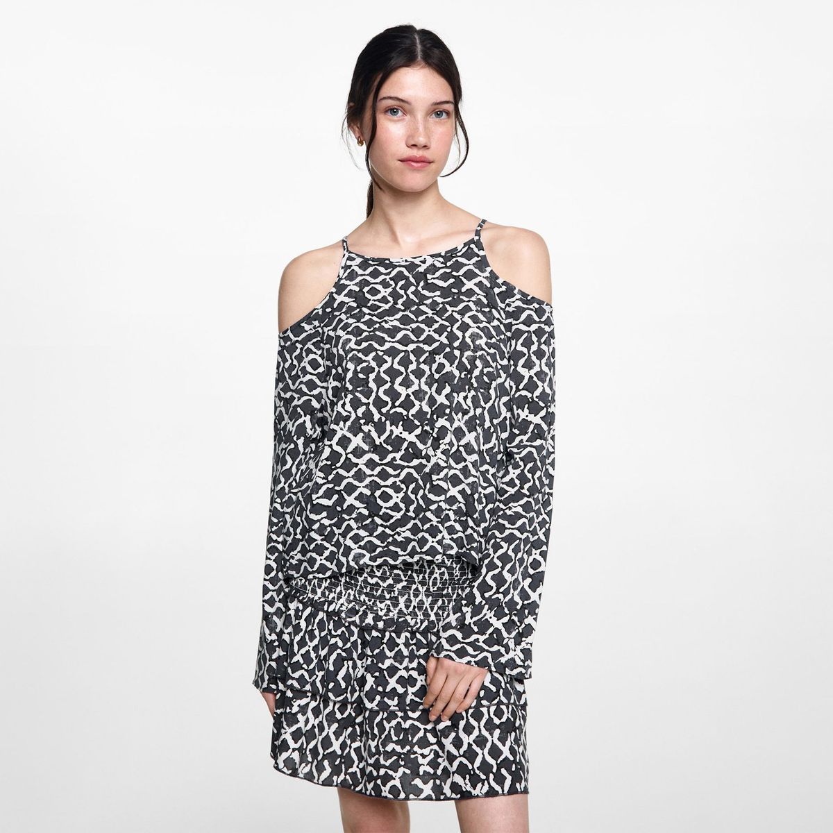 MANGO TEEN - Blusa Manga Larga Mujer Mango