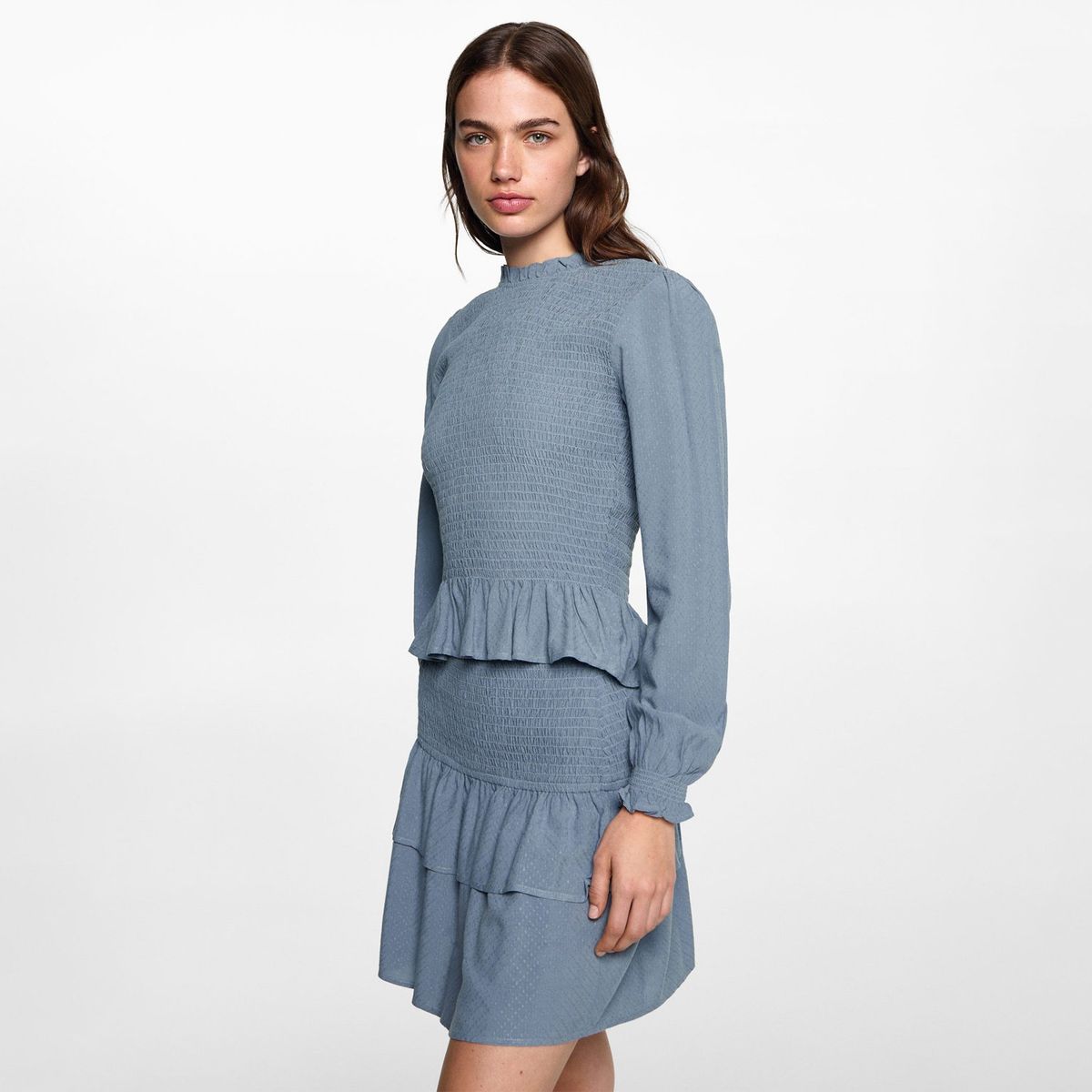 MANGO TEEN - Blusa Manga Larga Mujer Mango