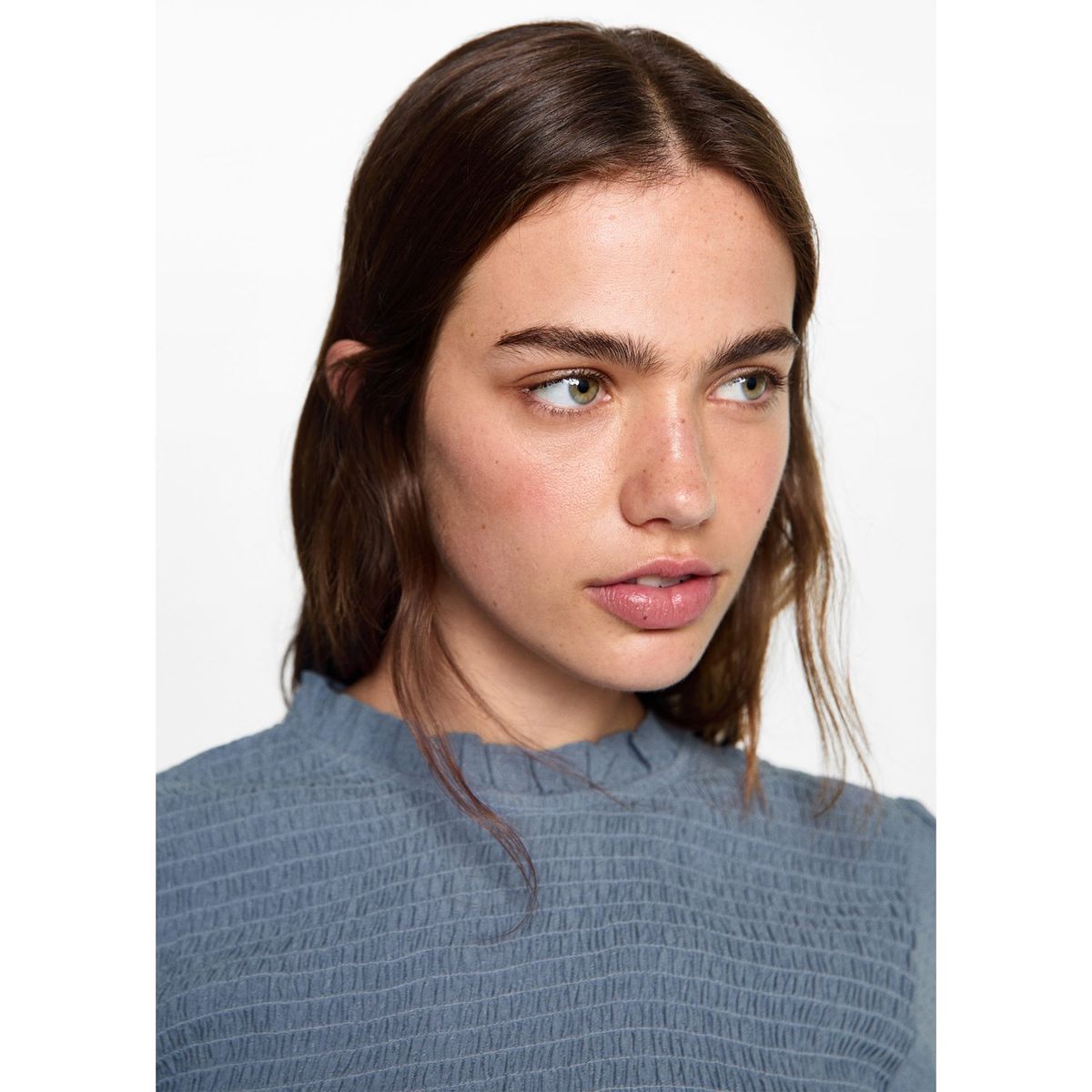 MANGO TEEN - Blusa Manga Larga Mujer Mango