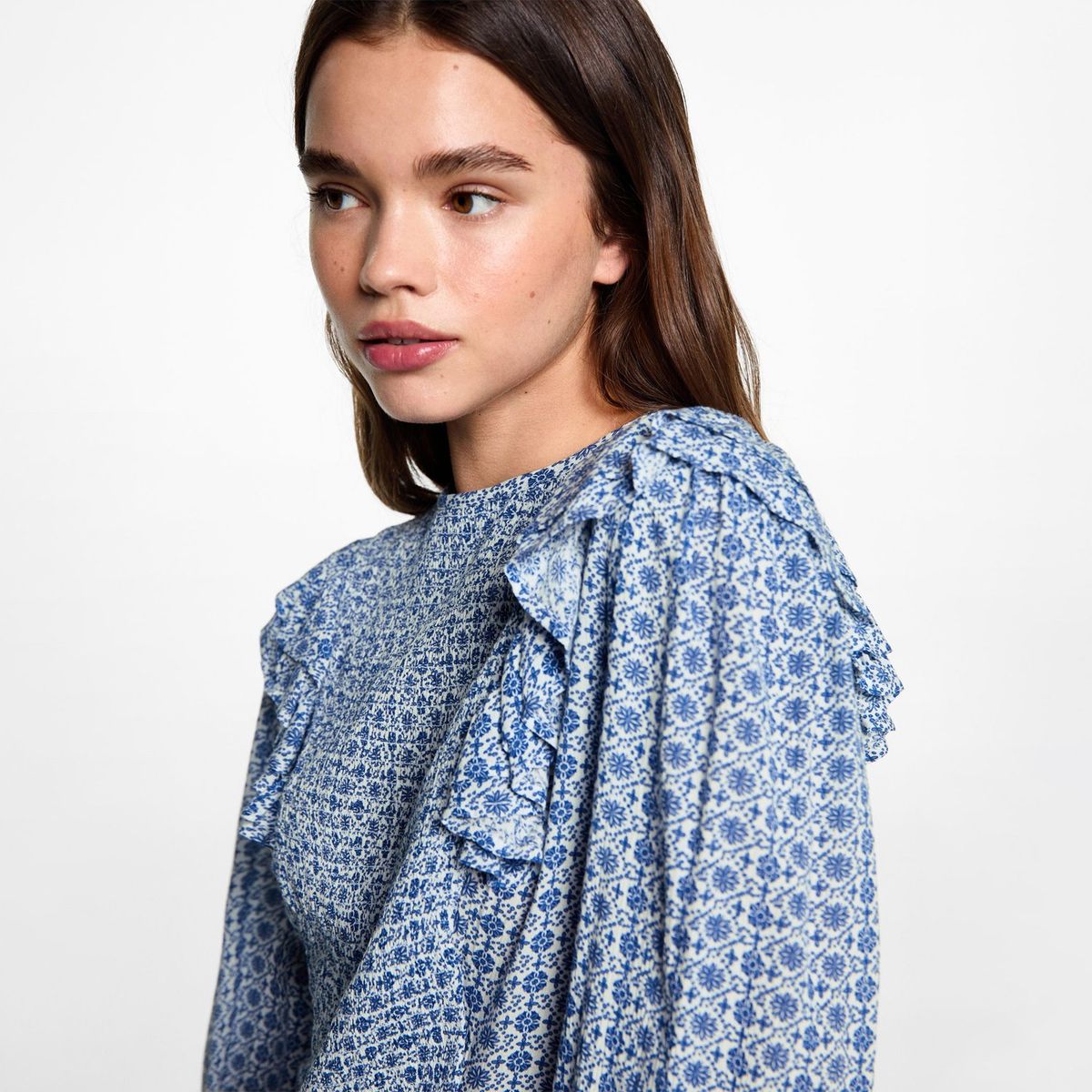 MANGO TEEN - Blusa Manga Larga Mujer Mango Teen