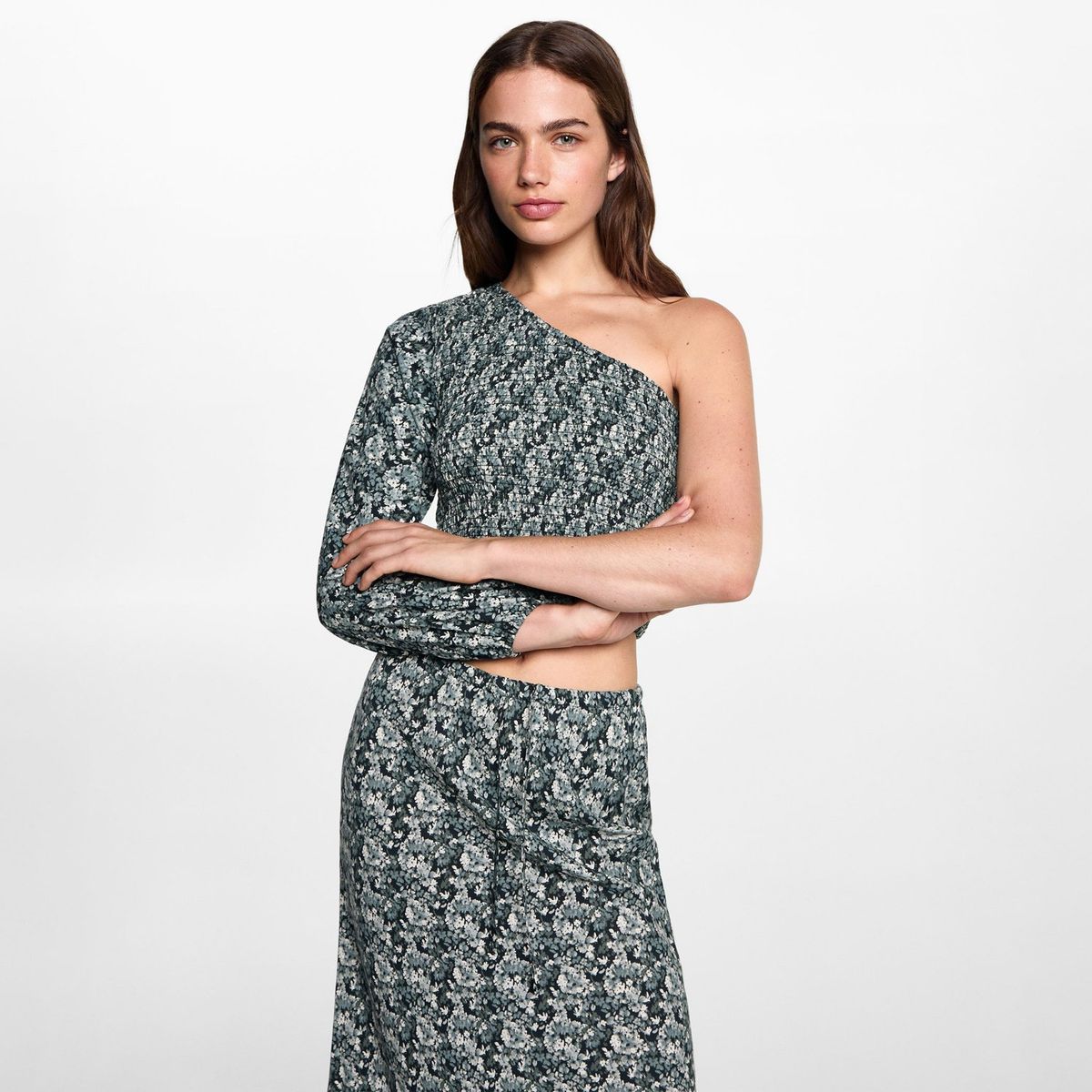 MANGO TEEN - Blusa Manga Larga Mujer Mango