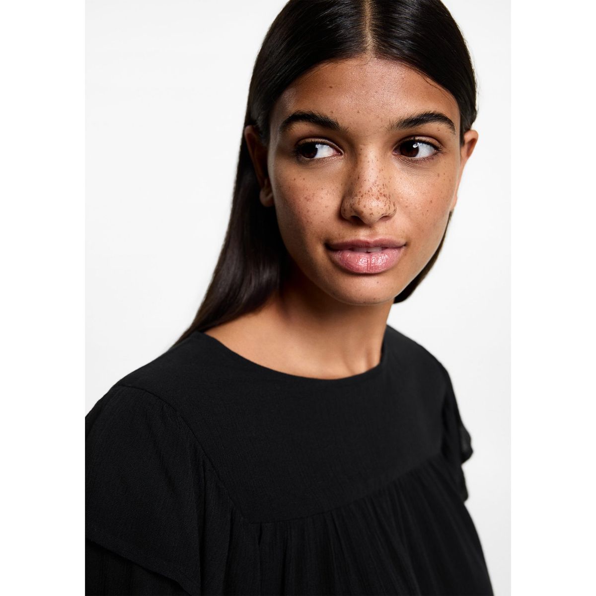 MANGO TEEN - Blusa Manga Larga Mujer Mango