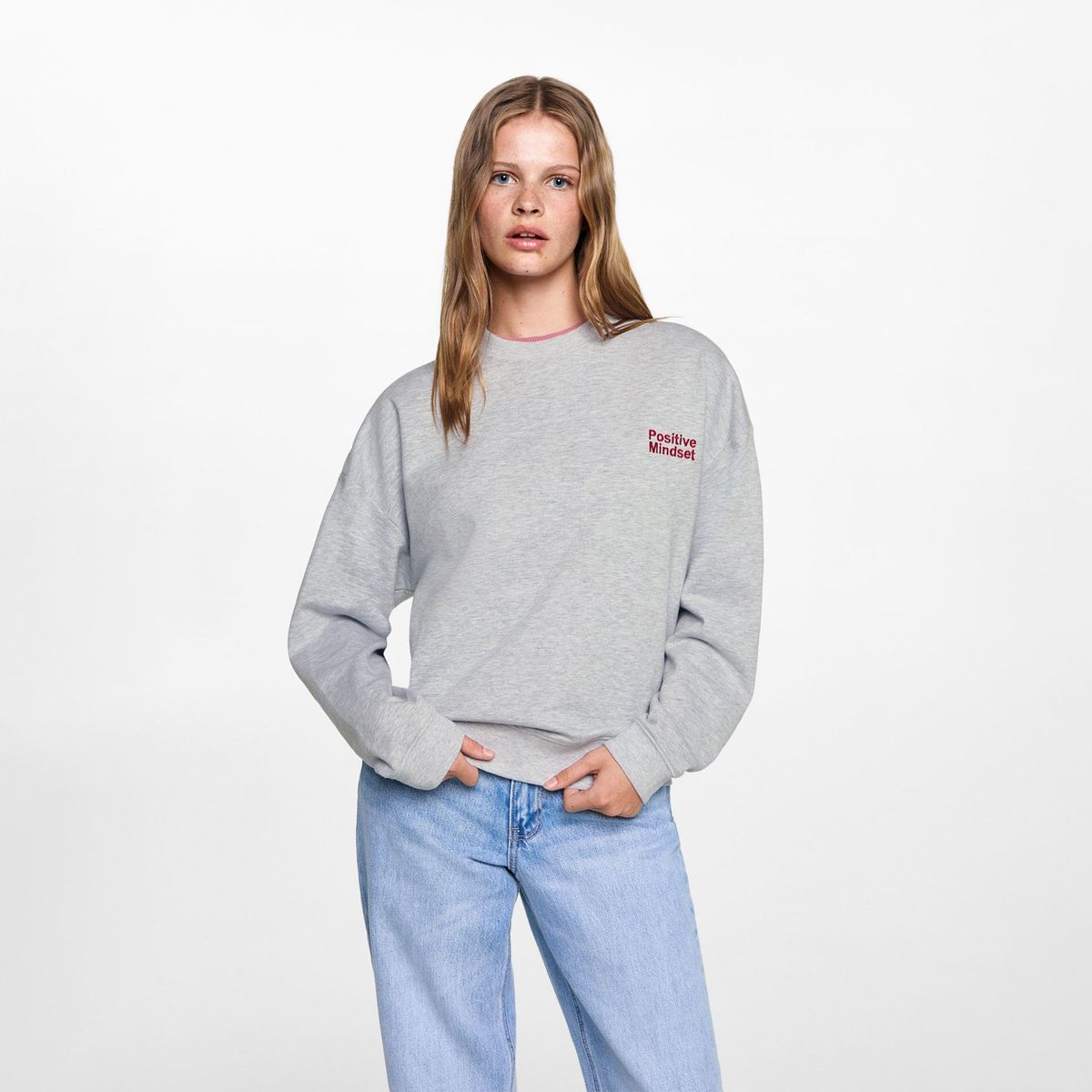 MANGO TEEN - Polera Algodón Mujer Mango