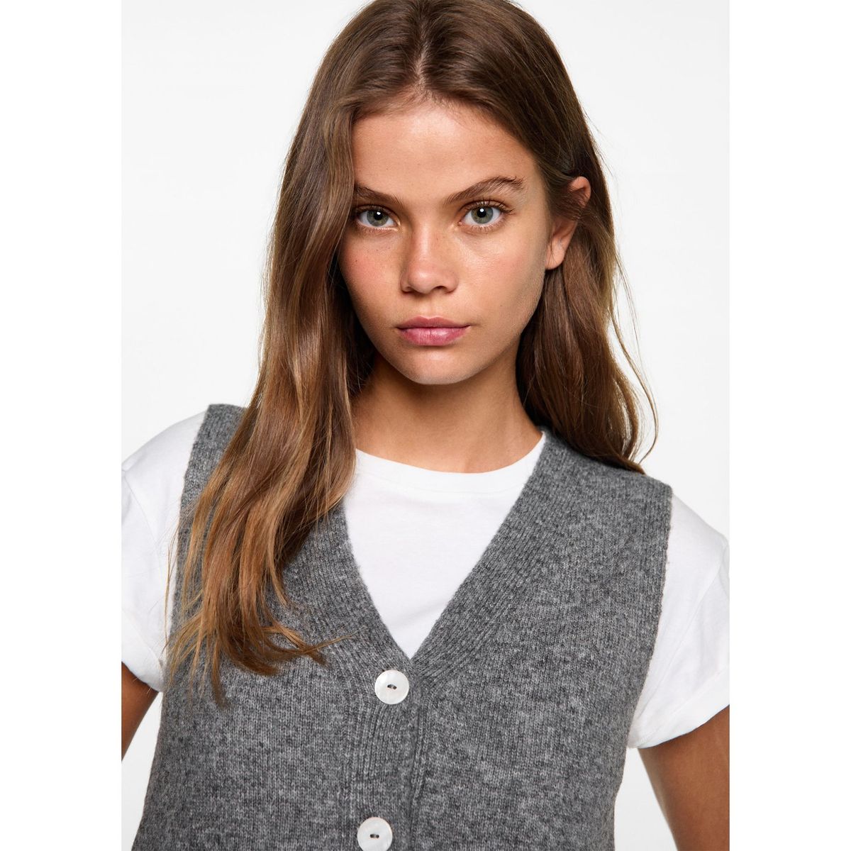 MANGO TEEN - Chaleco Mujer Mango