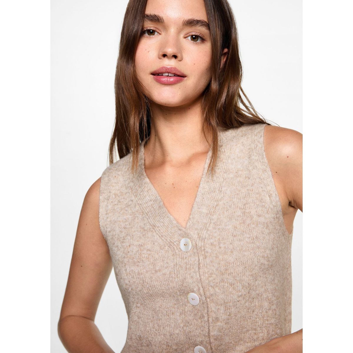 MANGO TEEN - Chaleco Mujer Mango