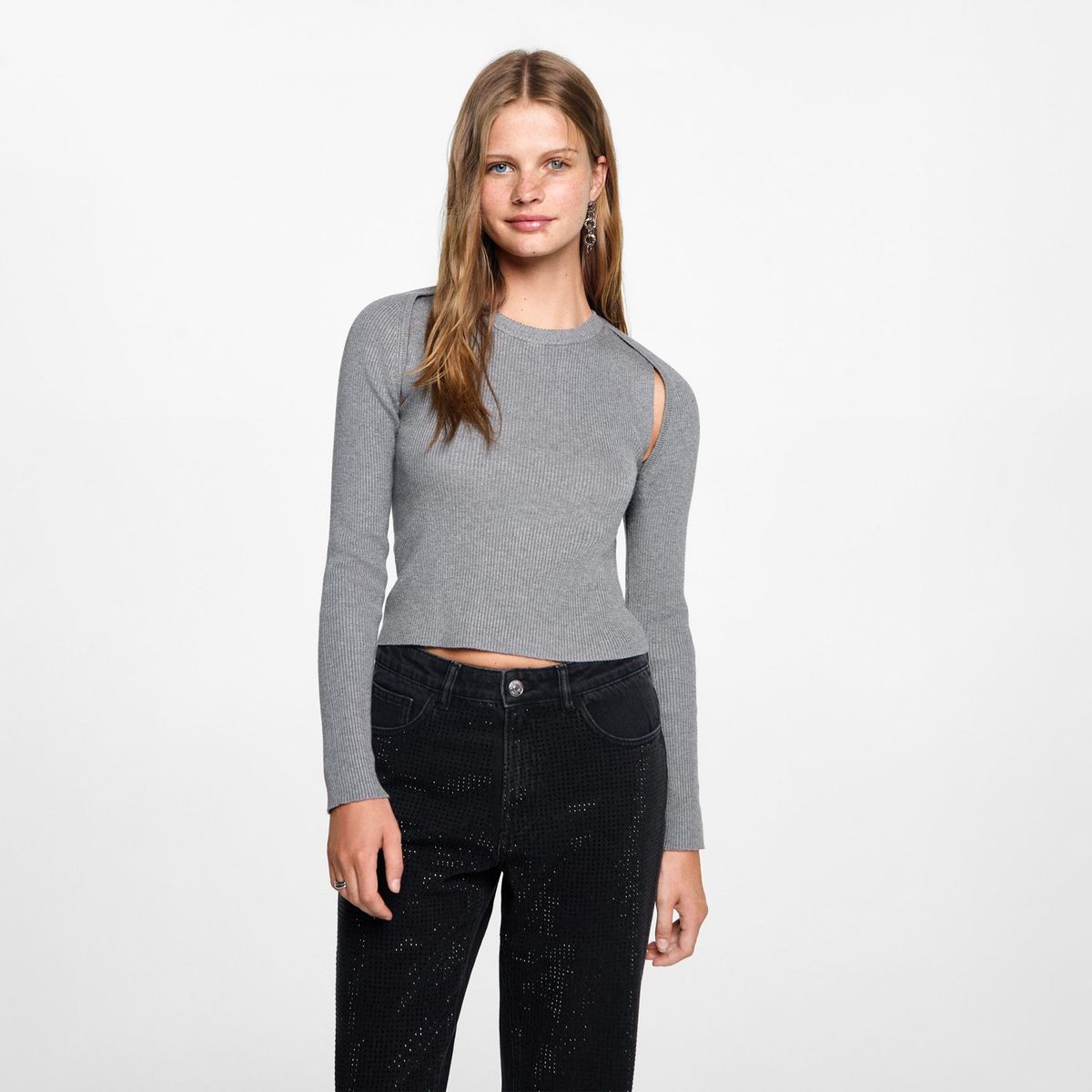 MANGO TEEN - Jean Straight 100% Algodón Mujer Mango