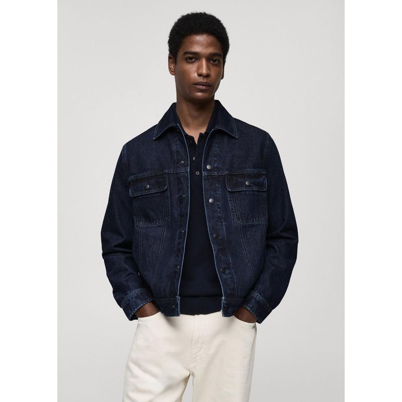 MANGO - Casaca Jean Hombre Mango 